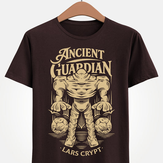 Ancient Guardian Alundra t-shirt featuring the iconic boss from the Lars Crypt dungeon in the classic action RPG Alundra. Retro gamer apparel inspired by dark fantasy dungeon design, perfect for fans of PlayStation RPGs, retrogaming, and cult classic video games. alundra t-shirt, alundra video game t-shirt, alundra video game merch, alundra action rpg video game merch, alundra ancient guardian boss t-shirt, alundra best rpg merch, alundra 2 merch, alundra retrogaming merch, alundra retrogamer t-shirt