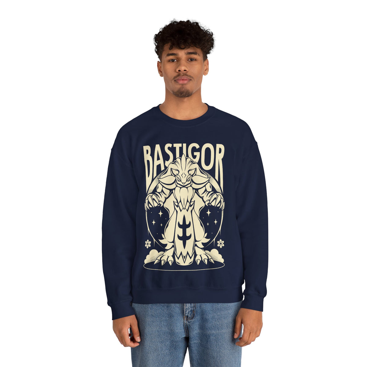 Palworld Bastigor King of Frostfang Ice Pal Unisex Crewneck Sweatshirt