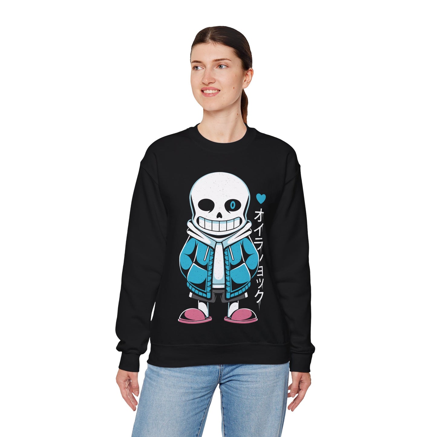 Sans Lazy Bones Undertale Indie Game Crewneck Sweatshirt