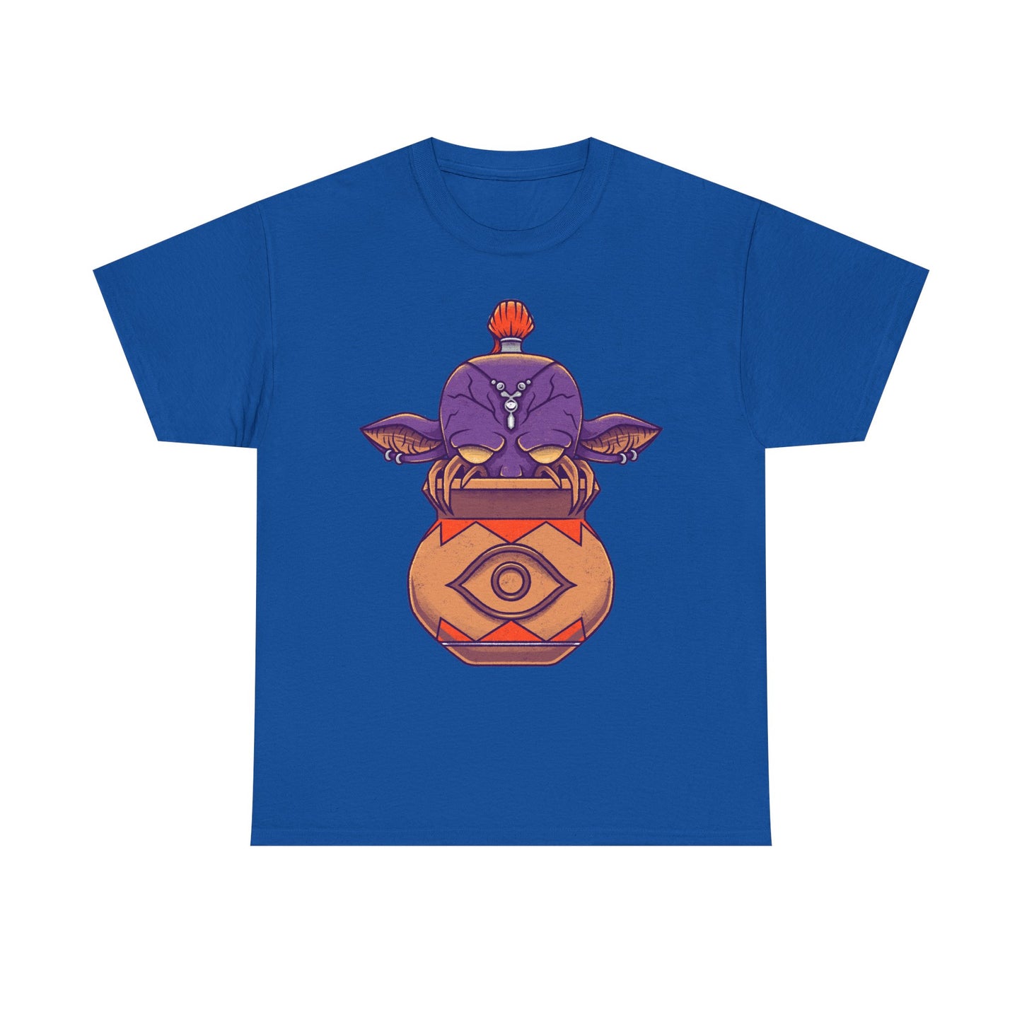 Final Fantasy XIV Magic Pot t-shirt featuring the iconic pot creature and Gimme an Elixir reference inspired by the recurring Final Fantasy enemy.