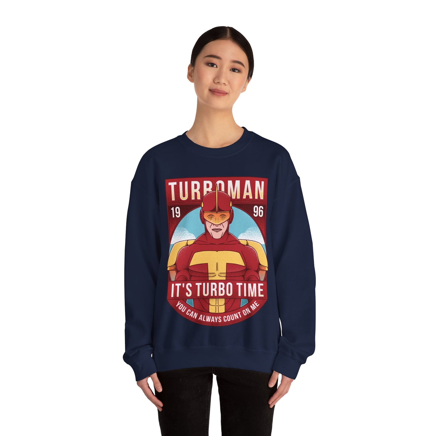 Turbo Man Jingle All The Way Unisex Crewneck Sweatshirt