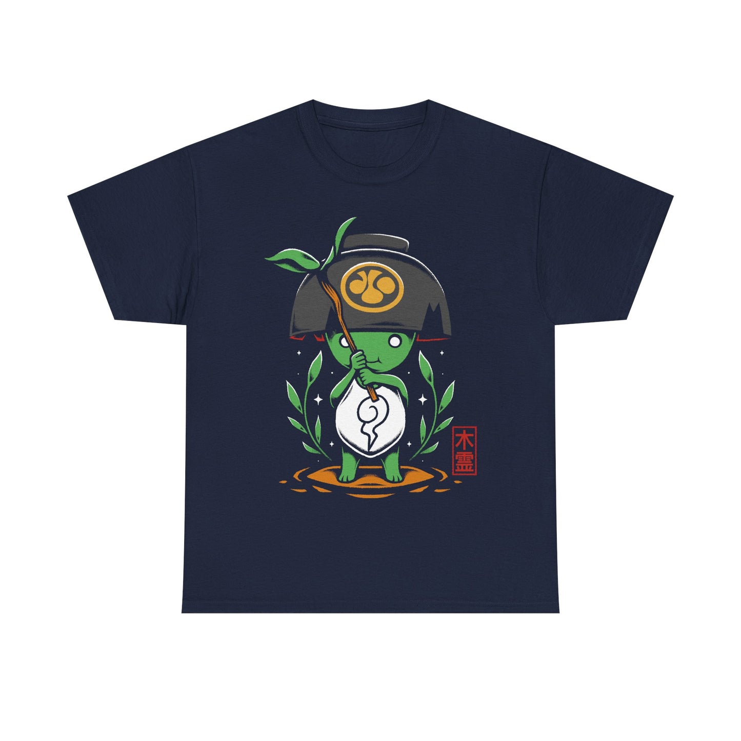 Nioh 3 t-shirt inspired by the action RPG and soulslike video game series, featuring Kodama, the cute green tree spirit from the Nioh universe. This unisex gamer shirt celebrates Nioh 3 with a design rooted in Japanese folklore, yokai mythology, and samurai fantasy. High-quality video game merch made for gamers, collectors, and fans of Nioh, Nioh 2, Nioh 3 and dark fantasy action RPGs. Perfect gaming t-shirt for soulslike fans and Japanese mythology lovers.