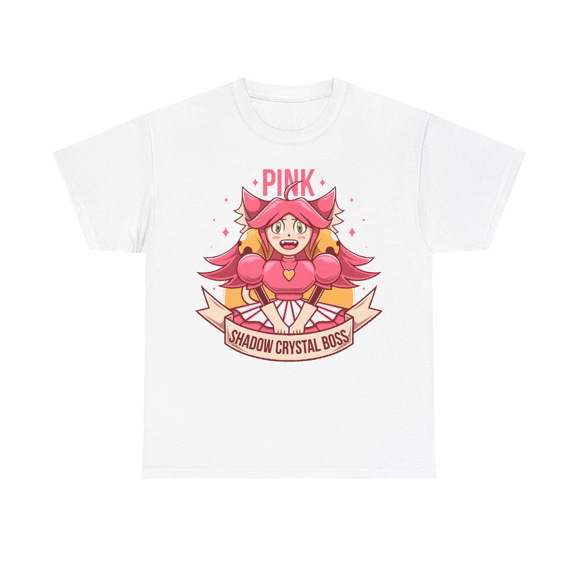 Mad Mew Mew t-shirt inspired by the Pink Shadow Crystal Secret Boss from Deltarune Chapter 5 and the iconic Undertale character.