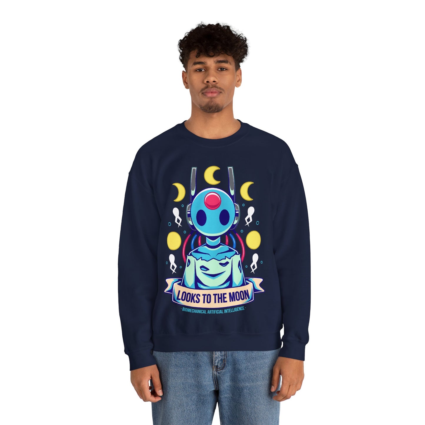 Looks to the Moon Rain World Indie Game Unisex Crewneck Sweatshirt
