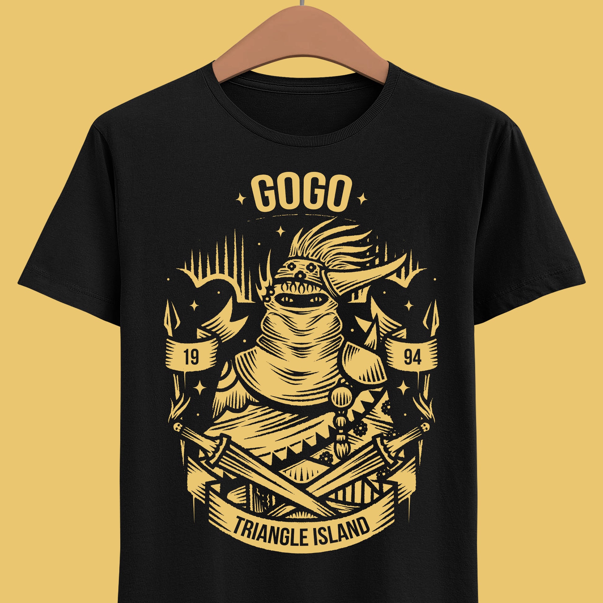 Gogo Final Fantasy VI t-shirt featuring the FF6 mimic character from the classic SNES retro JRPG video game.