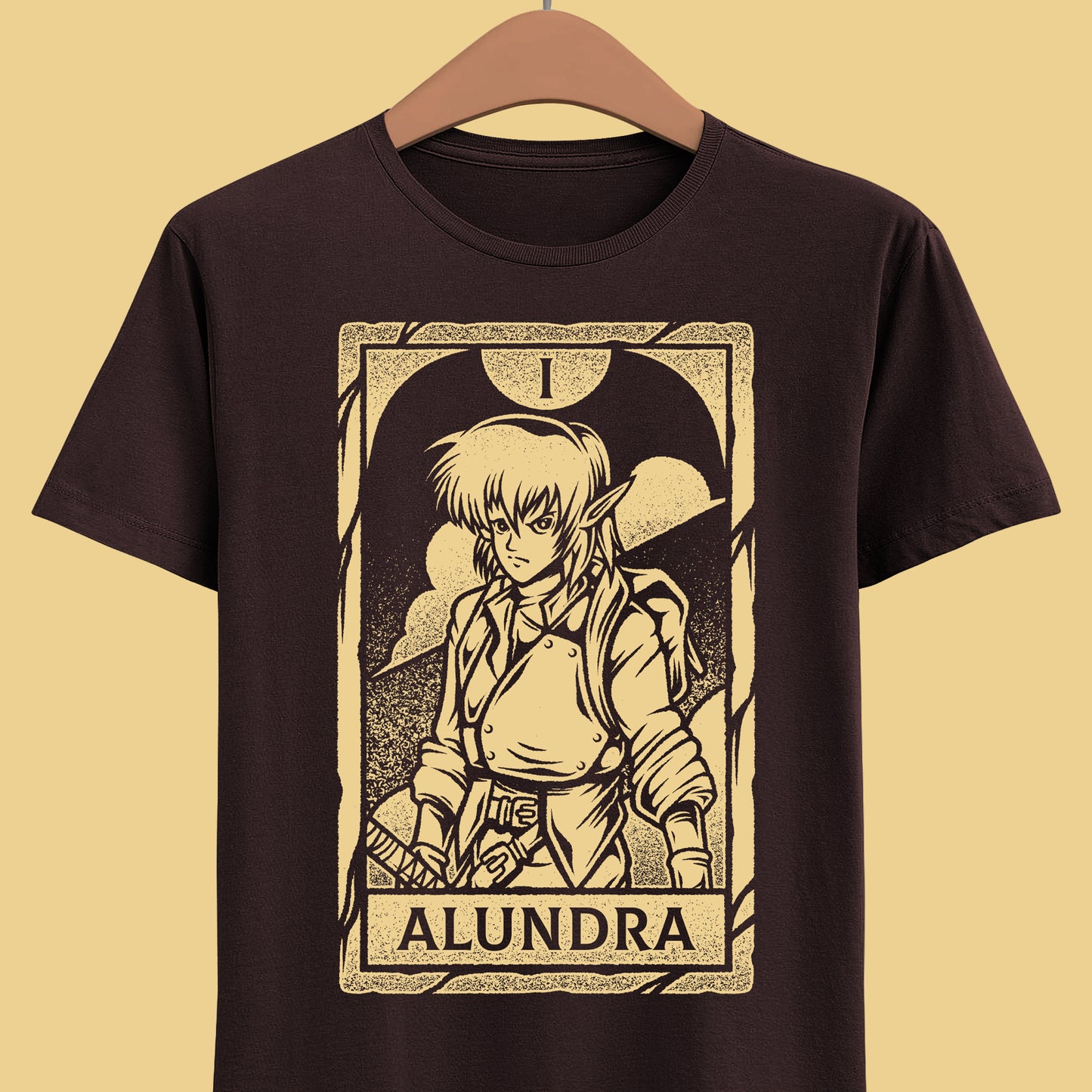Alundra video game t-shirt inspired by the classic PlayStation action RPG. Retro gaming apparel featuring an original fan art design based on the world of Alundra, perfect for fans of dungeon crawler games, classic RPGs, and nostalgic 90s video game aesthetics. alundra video game merch, alundra action rpg video game merch, alundra the dreamwalker t-shirt, alundra ps1 video game t-shirt, alundra retrogaming tee, alundra classic ps1 video game merch, alundra 2 merch, alundra 2 t-shirt, ps1 games