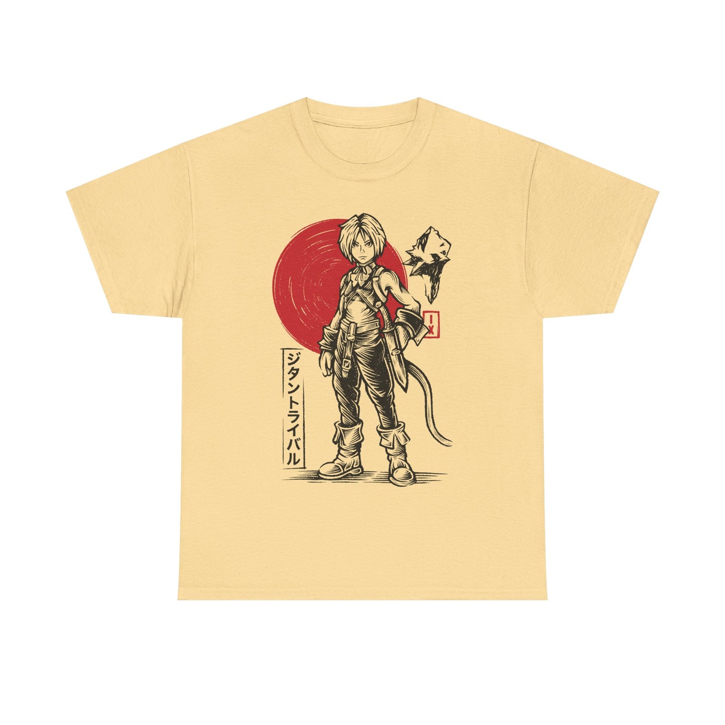 Gamer t-shirt inspired by Zidane Tribal - Yitan from Final Fantasy IX - FFIX rpg video game in Sumi-e japanese art style.

final fantasy ix vivi ornitier t-shirt, final fantasy ix zidane tribal sumi-e t-shirt, final fantasy 9 zidane tribal t-shirt, ffix zidane tribal t-shirt, ffix zidane tribal sumi-e t-shirt, final fantasy ix zidane tribal japanese art t-shirt, ffix video game merch, final fantasy ix remake t-shirt, final fantasy ix remake zidane tribal t-shirt, ffix remake merch, ff9 remake