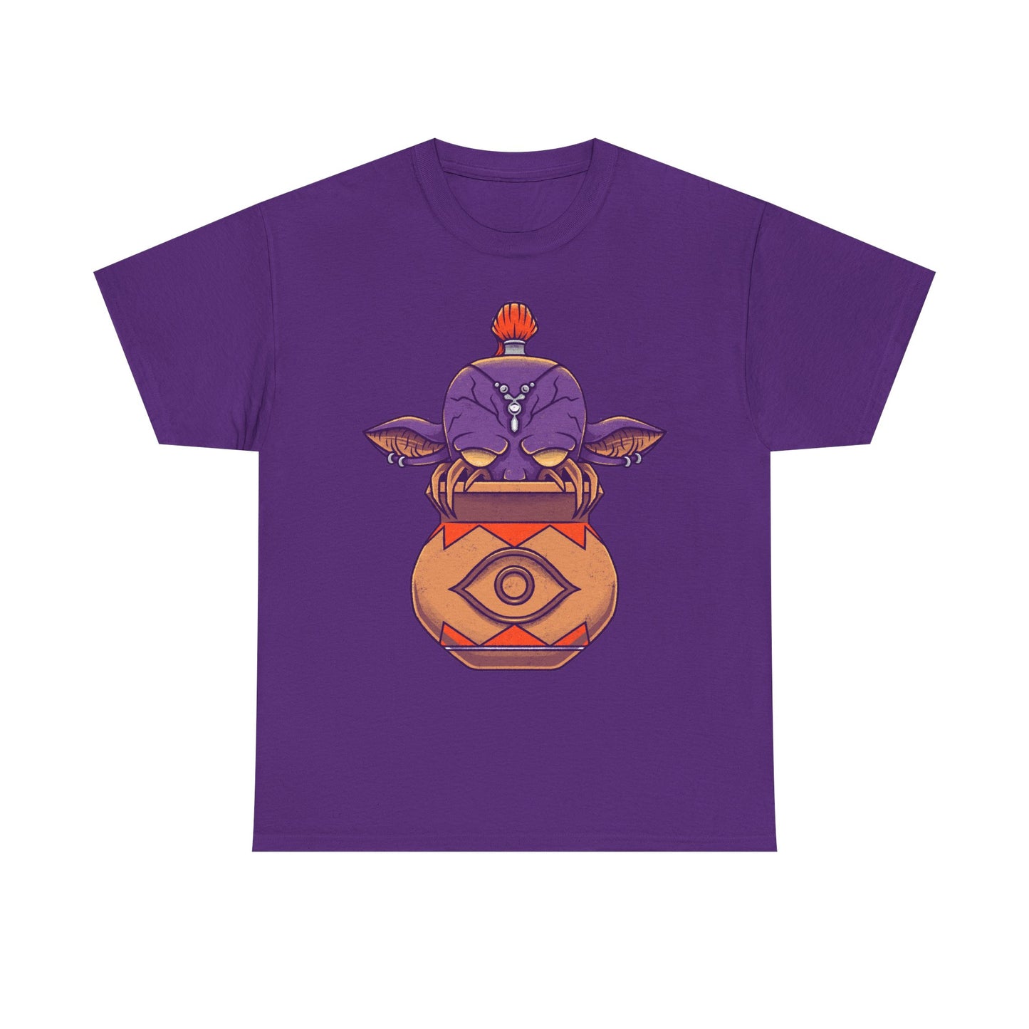 Final Fantasy XIV Magic Pot t-shirt featuring the iconic pot creature and Gimme an Elixir reference inspired by the recurring Final Fantasy enemy.
