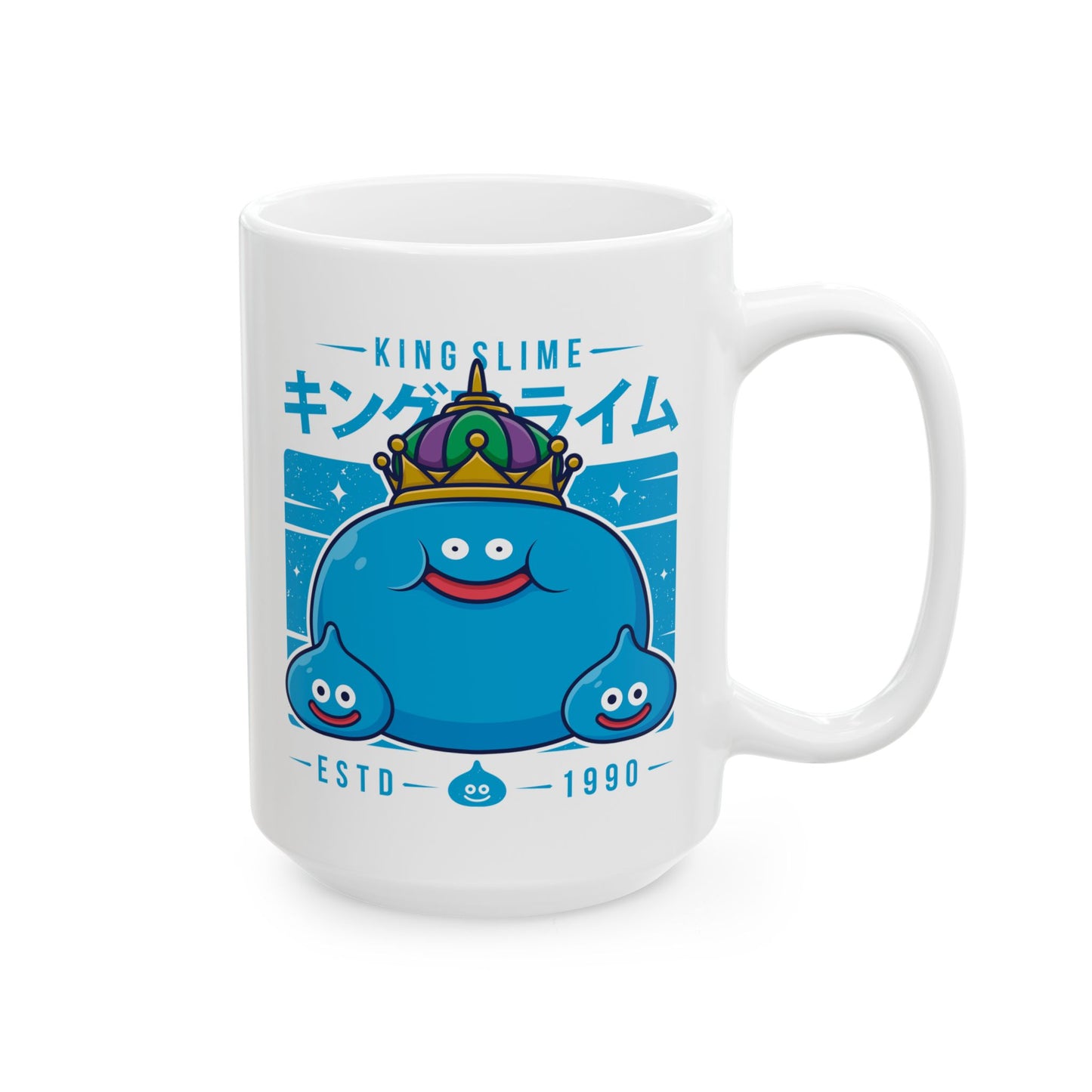 King Slime & Slimes Dragon Quest Video Games Ceramic Mug, 11oz, 15oz