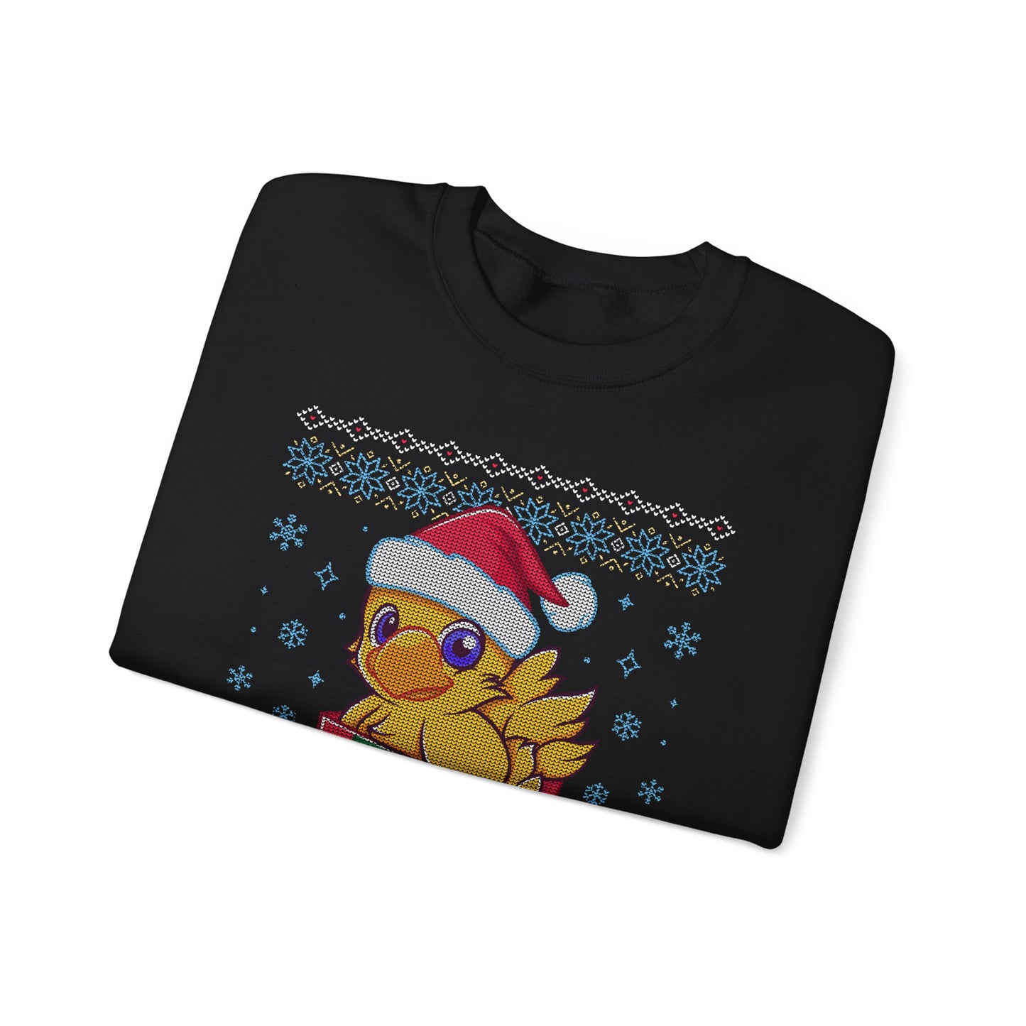 Cute Chocobo Merry Kwehmas! Final Fantasy Unisex Crewneck Sweatshirt