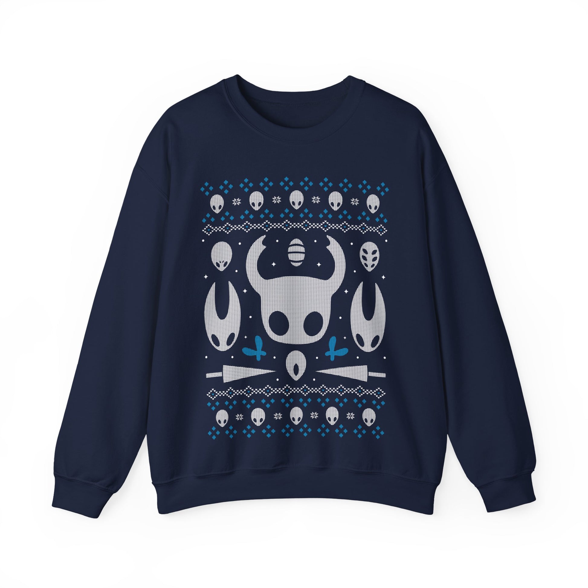 Gamer crewneck sweatshirt inspired by The Knight character from Hollow Knight metroidvania indie game in ugly christmas sweater art style.

hollow knight silksong xmas sweater, hollow knight silksong merch, hollow knight video games christmas merch, hollow knight silksong xmas merch, hollow knight silksong crewneck sweater, hollow knight silksong merch, hollow knight silksong merch, gaming crewneck sweatshirt, gamer sweatshirt, hollow knight gaming sweatshirt, hollow knight the knight merch