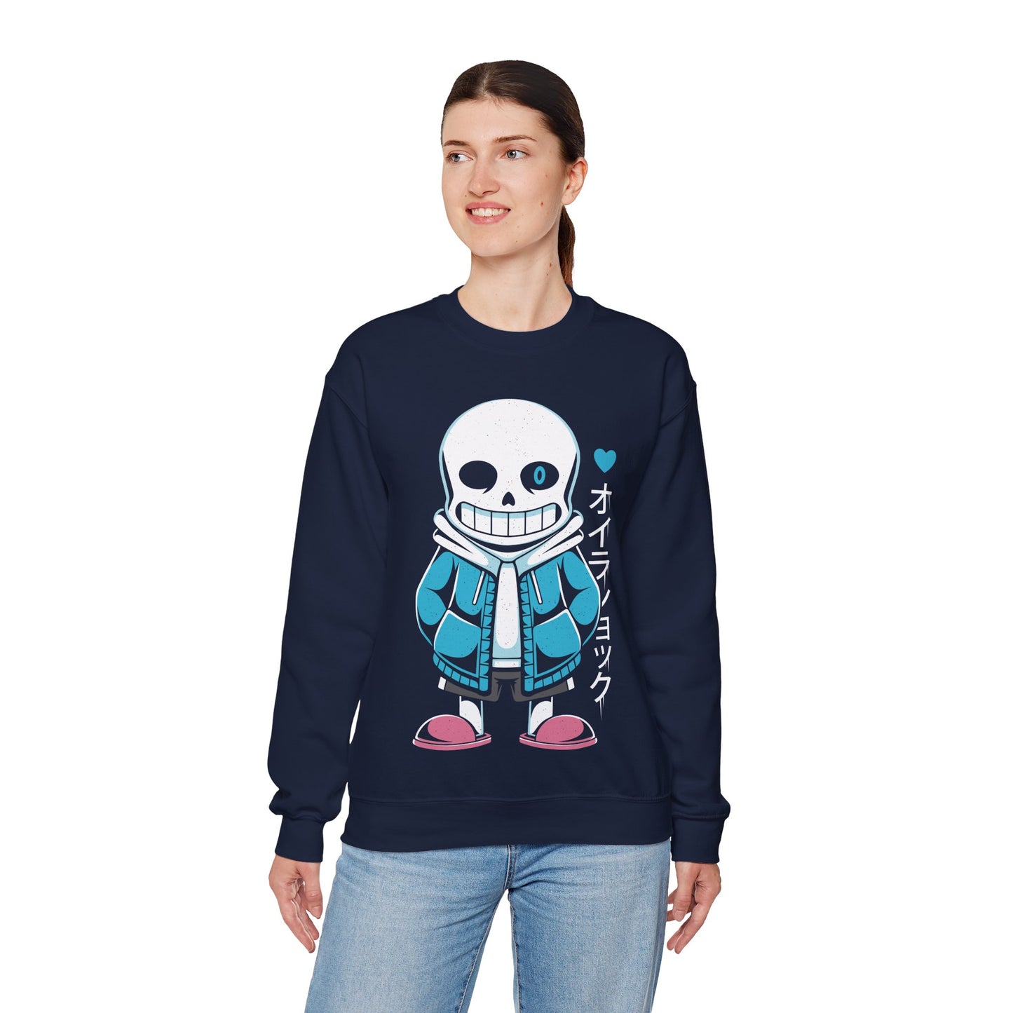 Sans Lazy Bones Undertale Indie Game Crewneck Sweatshirt