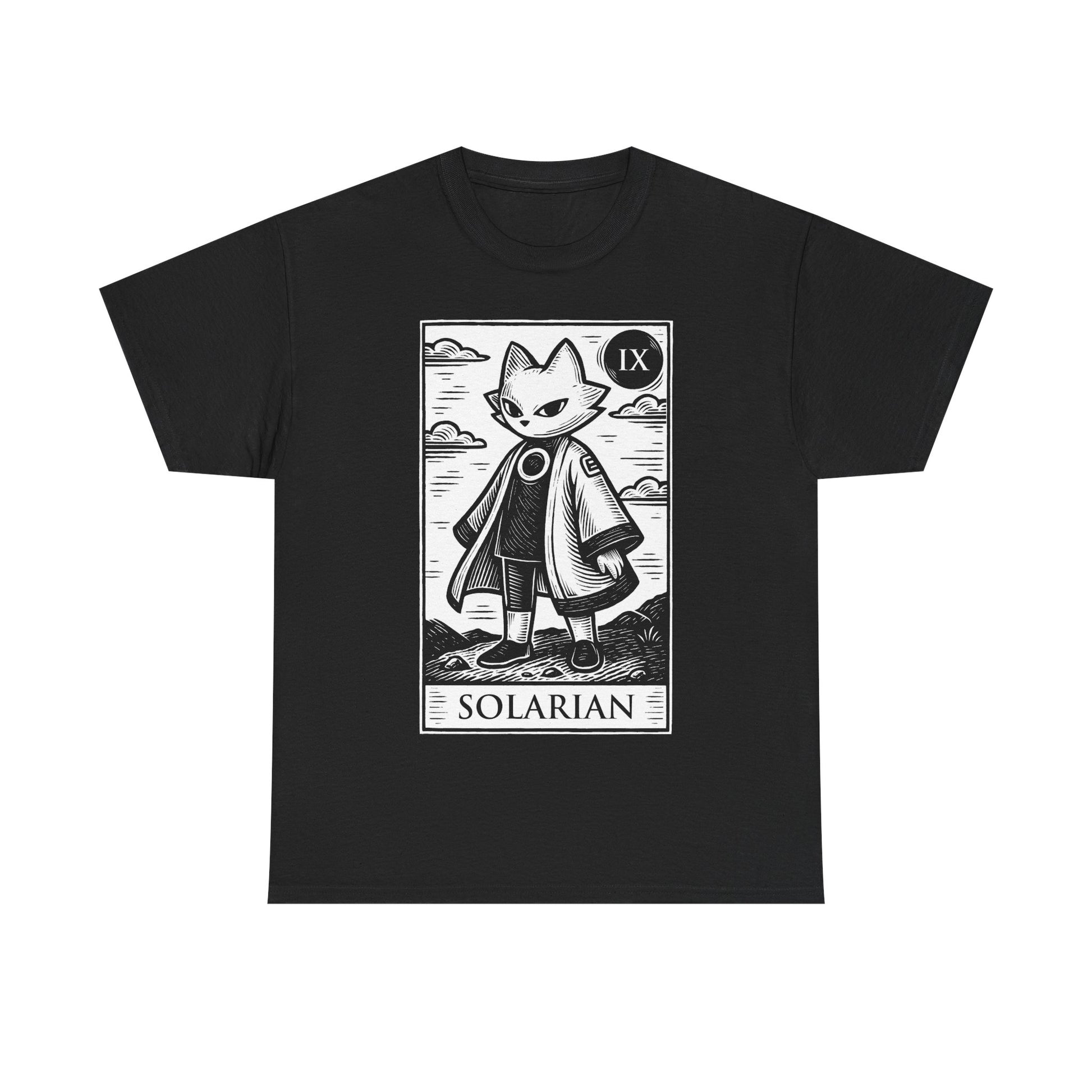 Gamer t-shirt inspired by Yi from Nine Sols indie video game in tarot card art style.

nine sols, 9 sols, nine sols t-shirt, nine sols yi t-shirt,yi, nine sols video game t-shirt, nine sols video game merch, nine sols yi solarian t-shirt, nine sols metroidvania video game t-shirt, solarian, yi tao alchemist nine sols tee, fangshi, gaming tarot card art t-shirt, nine sols metroidvania gamer t-shirt, indie game merch, nine sols metroidvania video game merchandising, video games merch, linocut art