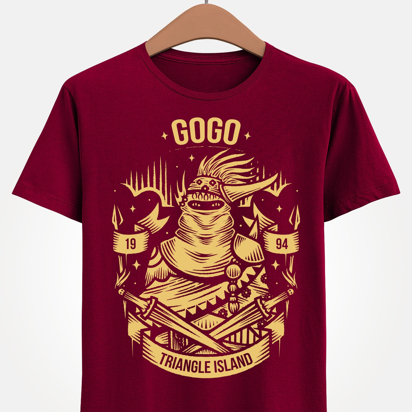 Gogo Final Fantasy VI t-shirt featuring the FF6 mimic character from the classic SNES retro JRPG video game.