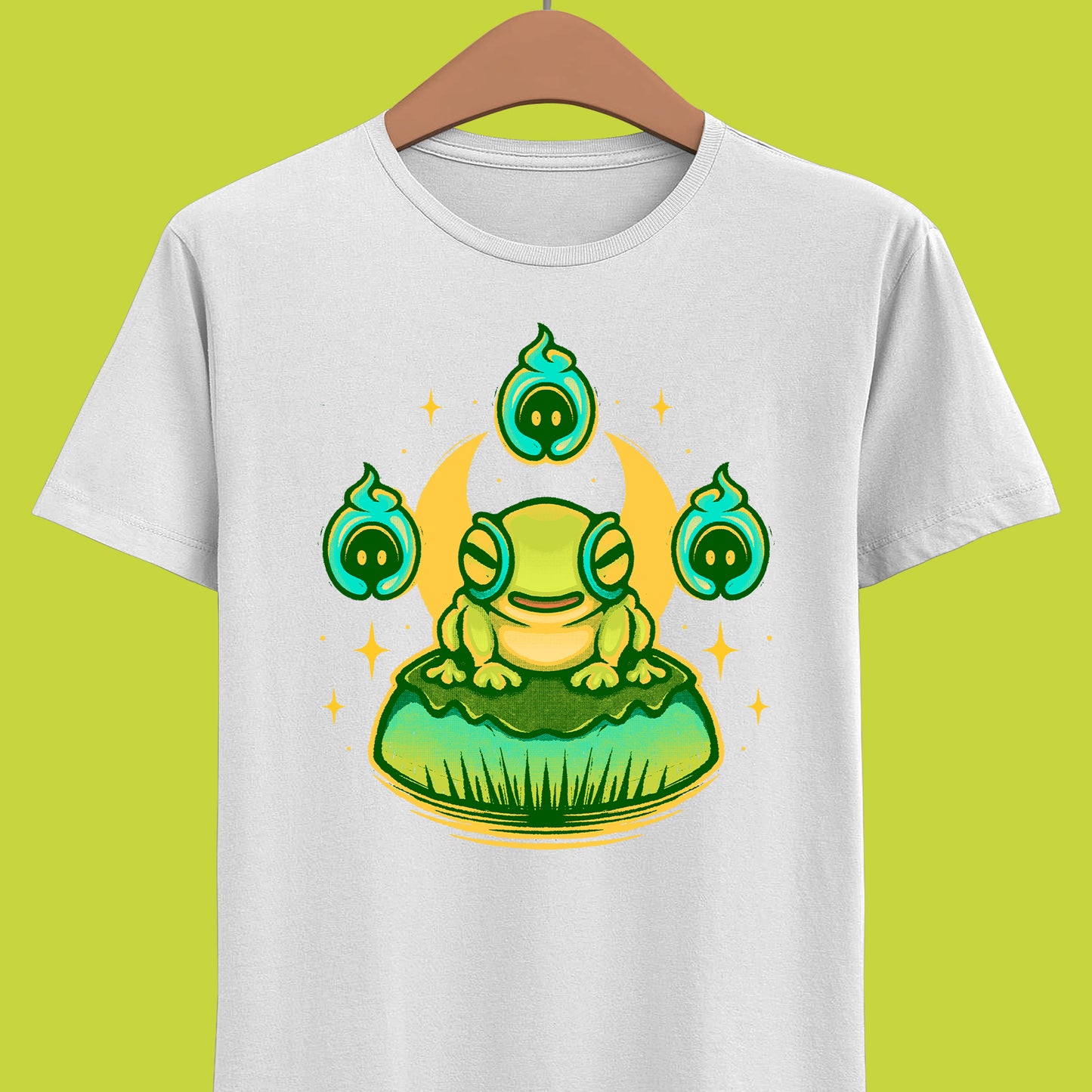 Hades II t-shirt featuring Frinos and the Shades from the indie roguelike game inspired by Greek mythology and dark fantasy design.