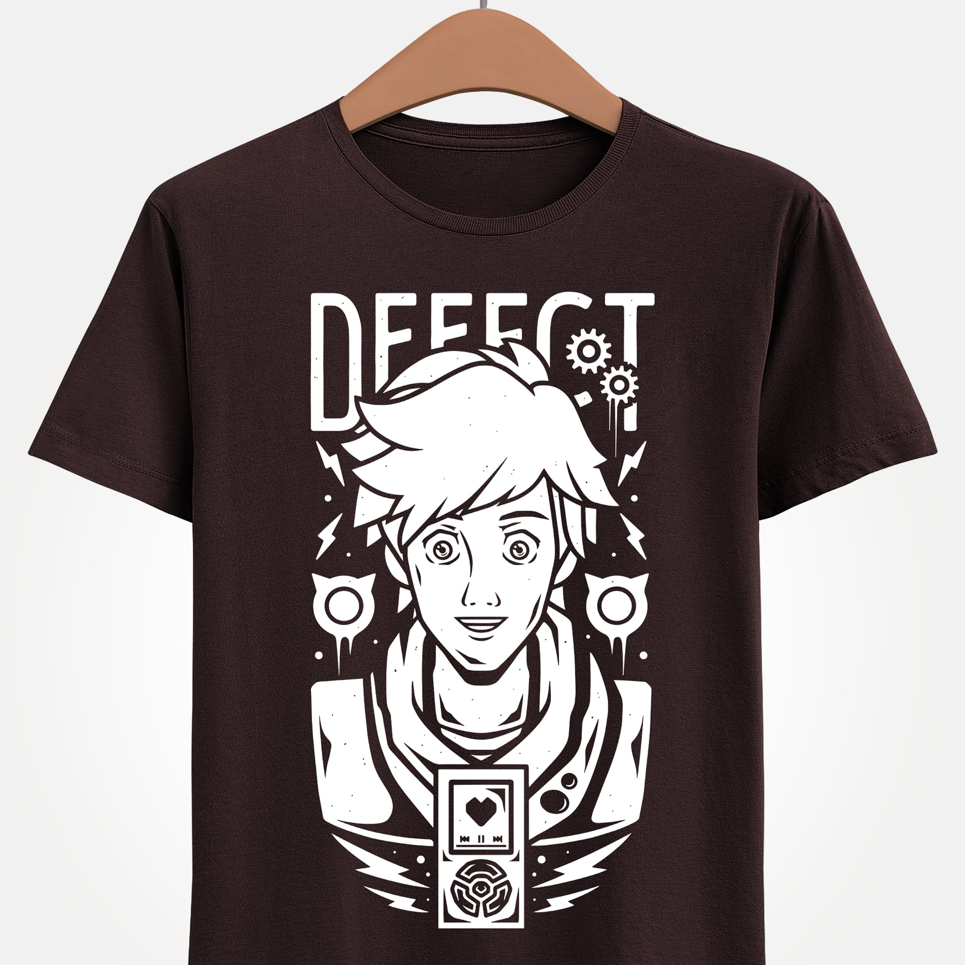 High-quality T-shirt featuring Chai from Hi-Fi Rush in a dynamic anime-inspired pose. The colorful design highlights the game’s vibrant rhythm-action style, making it perfect for fans of stylish character art and modern gaming aesthetics. Soft, unisex cotton tee ideal for gamers, collectors, and anyone who loves unique video game merchandise. A standout piece for Hi-Fi Rush fans and rhythm-game enthusiasts. hi-fi rush video game t-shirt, hi-fi rush chai t-shirt, hi-fi rush gaming tee