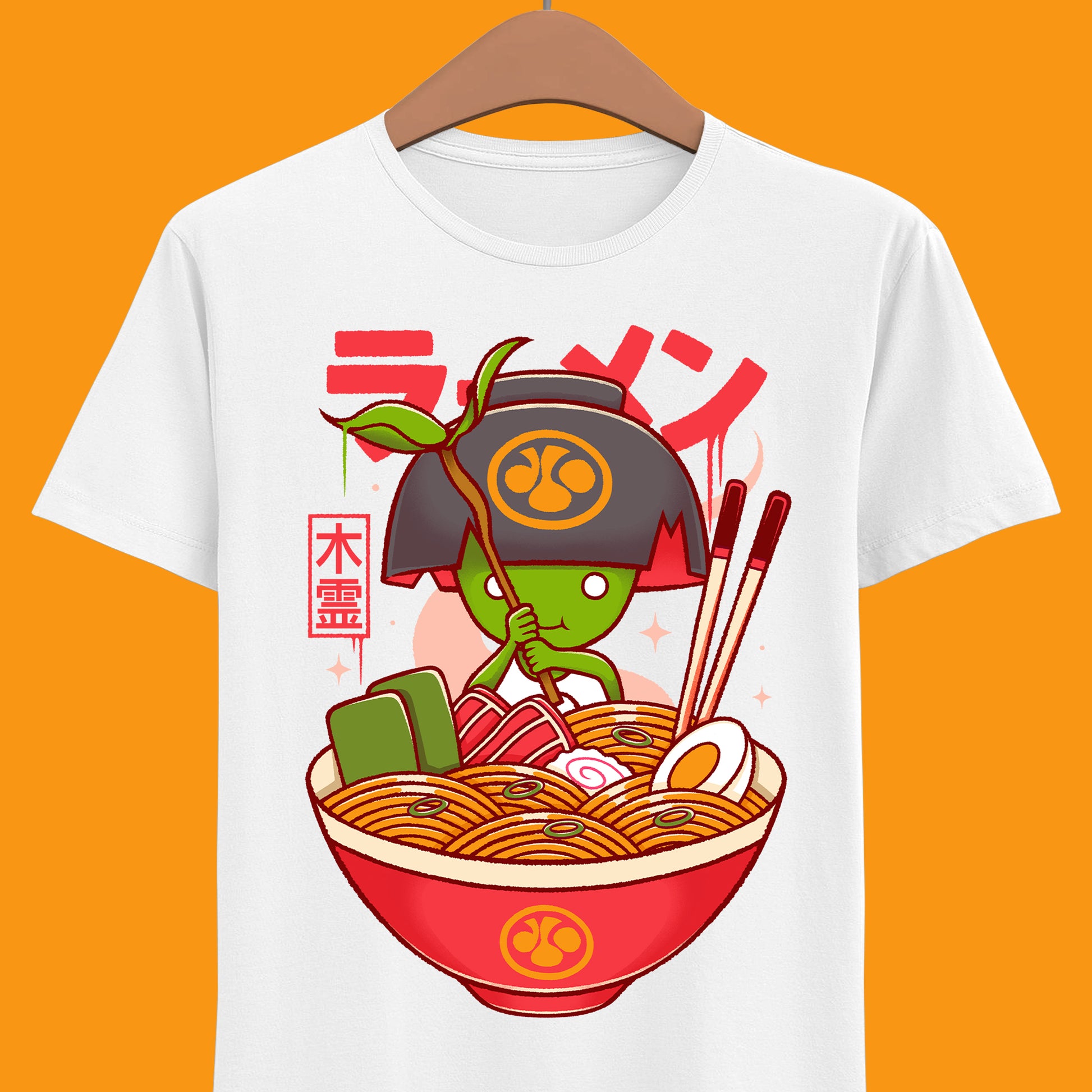 Nioh 3 t-shirt inspired by the action RPG and soulslike video game series, featuring Kodama, green tree spirit from the Nioh games inside a noodles ramen bowl in japanese art style. This unisex gamer shirt celebrates Nioh 3 with a design rooted in Japanese folklore, yokai mythology, and samurai fantasy. High-quality video game merch made for gamers, collectors, and fans of Nioh, Nioh 2, Nioh 3 and dark fantasy action RPGs. Perfect gaming t-shirt for soulslike fans and Japanese mythology lovers.