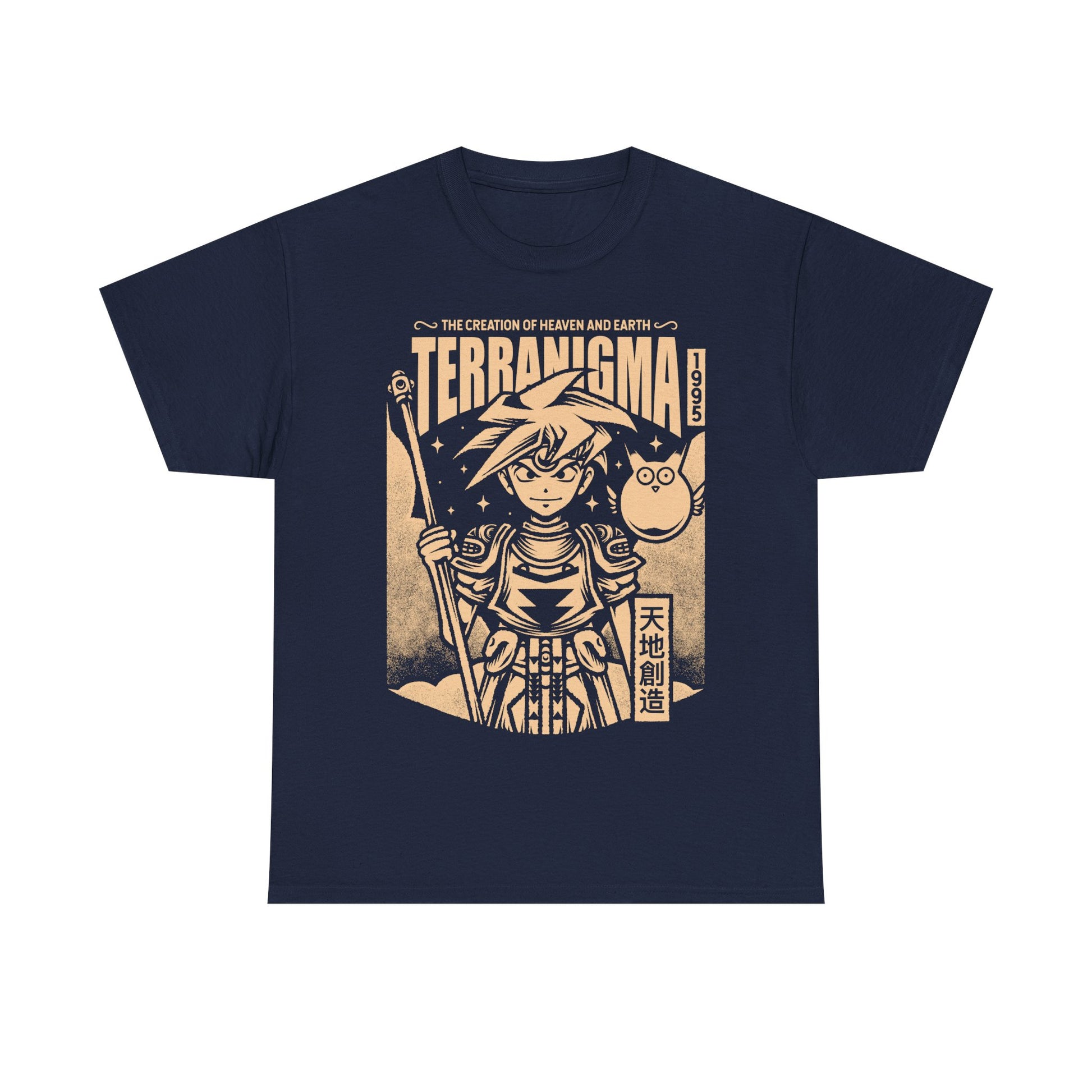 Gamer t-shirt inspired by Ark and Yomi from Terranigma video game from quintet trilogy which included Soul Blazer, Illusion of Gaia (Illusion of Time) and Terranigma action RPG video games.