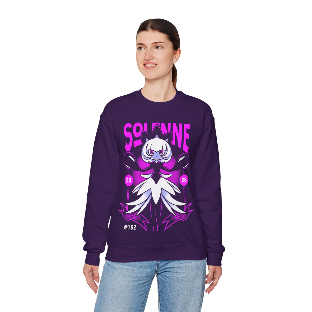 Palworld Solenne Untainted Maiden Dark Pal Unisex Crewneck Sweatshirt