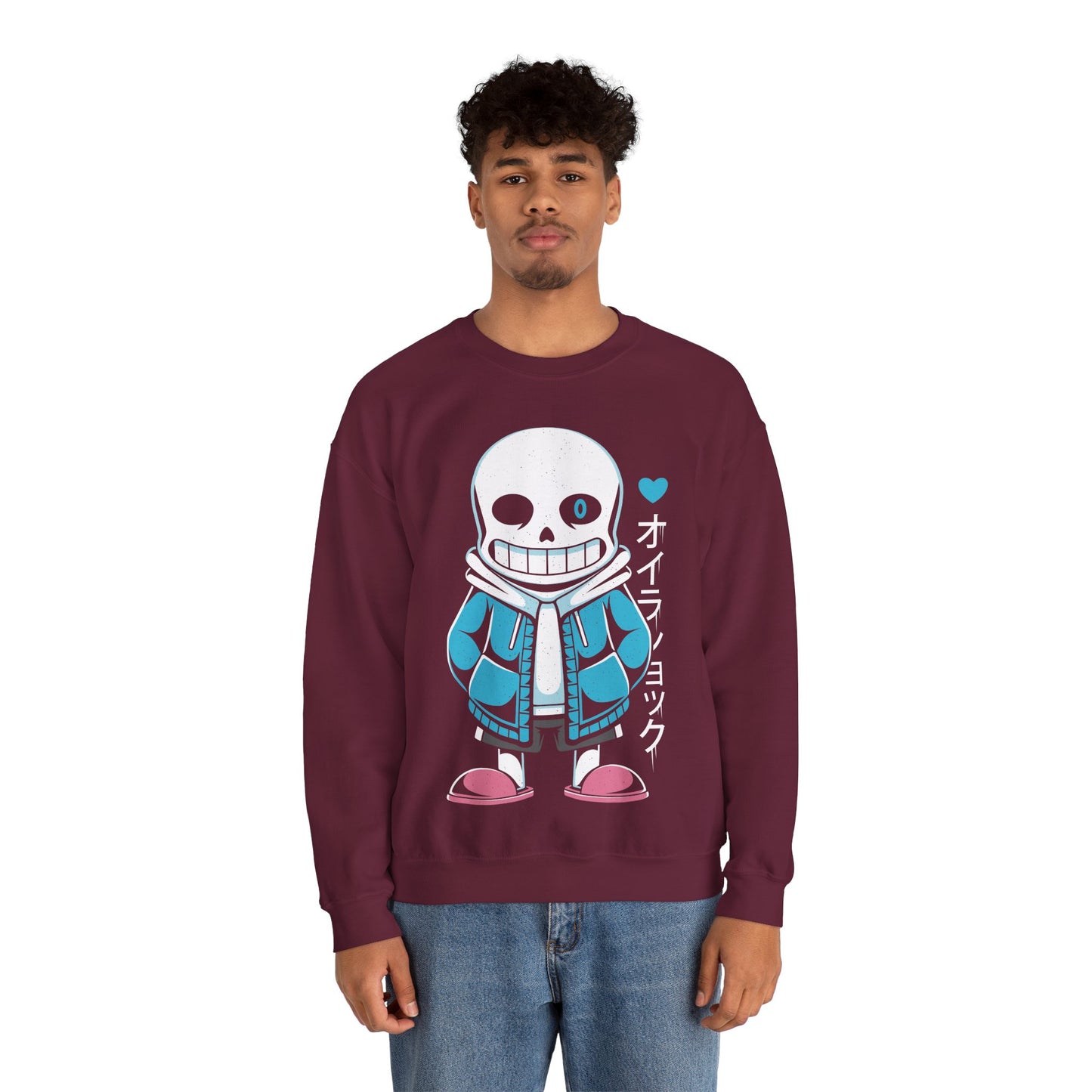 Sans Lazy Bones Undertale Indie Game Crewneck Sweatshirt