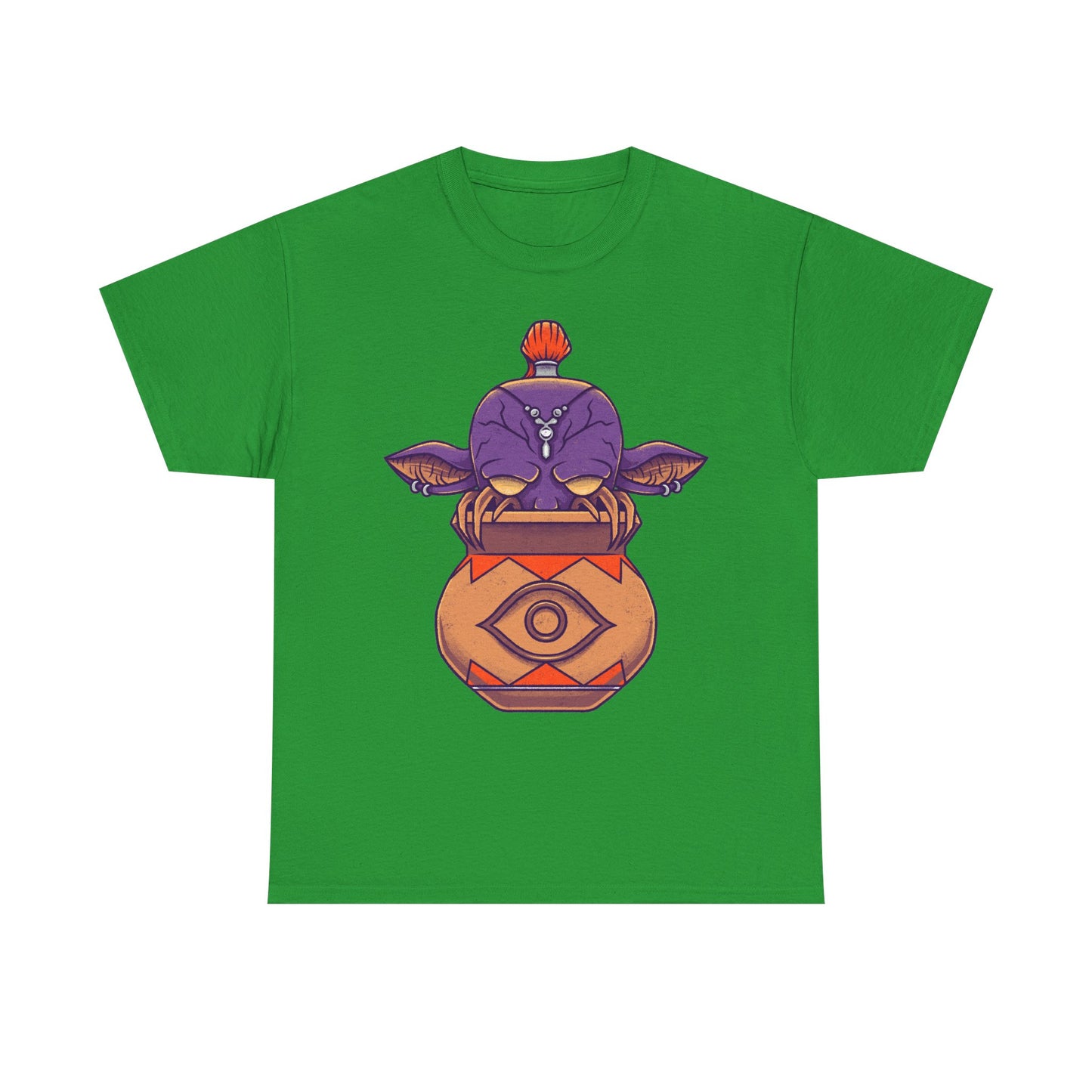 Final Fantasy XIV Magic Pot t-shirt featuring the iconic pot creature and Gimme an Elixir reference inspired by the recurring Final Fantasy enemy.