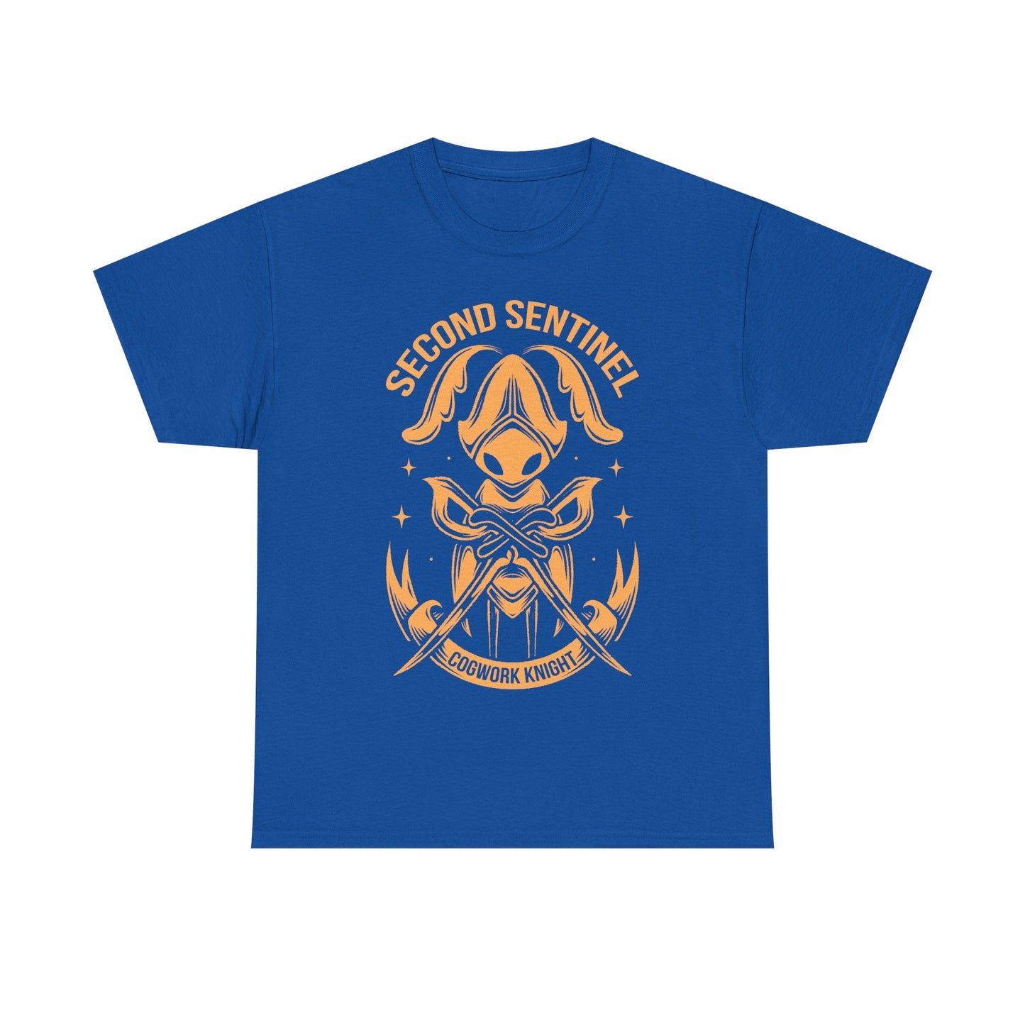 Gamer t-shirt inspired in Second Sentinel automaton cogwork knight character from Hollow Knight Silksong metroidvania indie game.

hollow knight, hollow knight silksong, hollow knight silksong hornet t-shirt, hollow knight silksong merch, hollow knight silksong t-shirt, hollow knight silksong hornet tee, hollow knight hornet and lace t-shirt, hollow knight silksong indie game merch, hollow knight silksong hornet shirt, hollow knight the knight t-shirt, hollow knight silksong sherma t-shirt