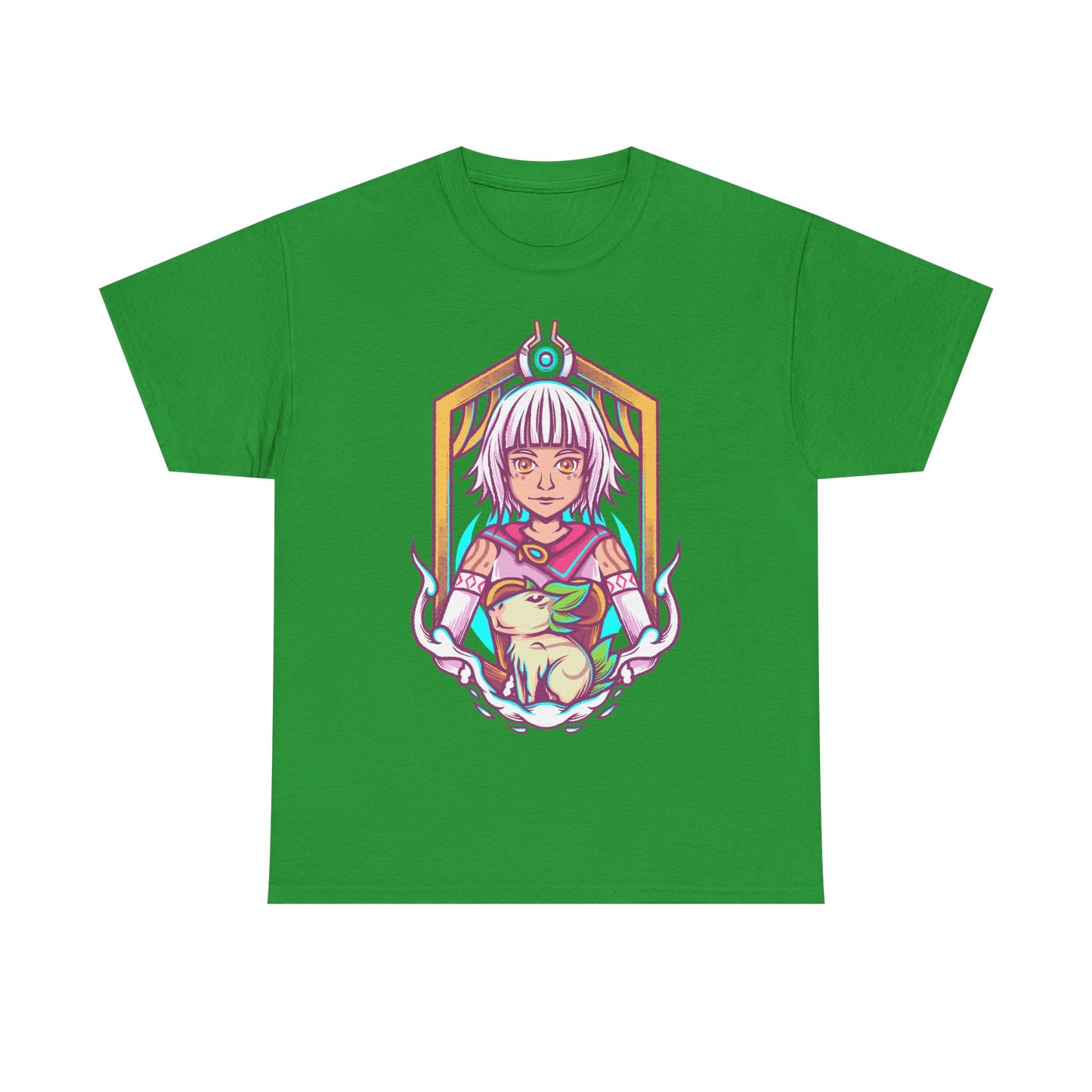 Juno and Cabbage Alabaster Dawn t-shirt inspired by the indie action RPG video game from the creators of CrossCode.