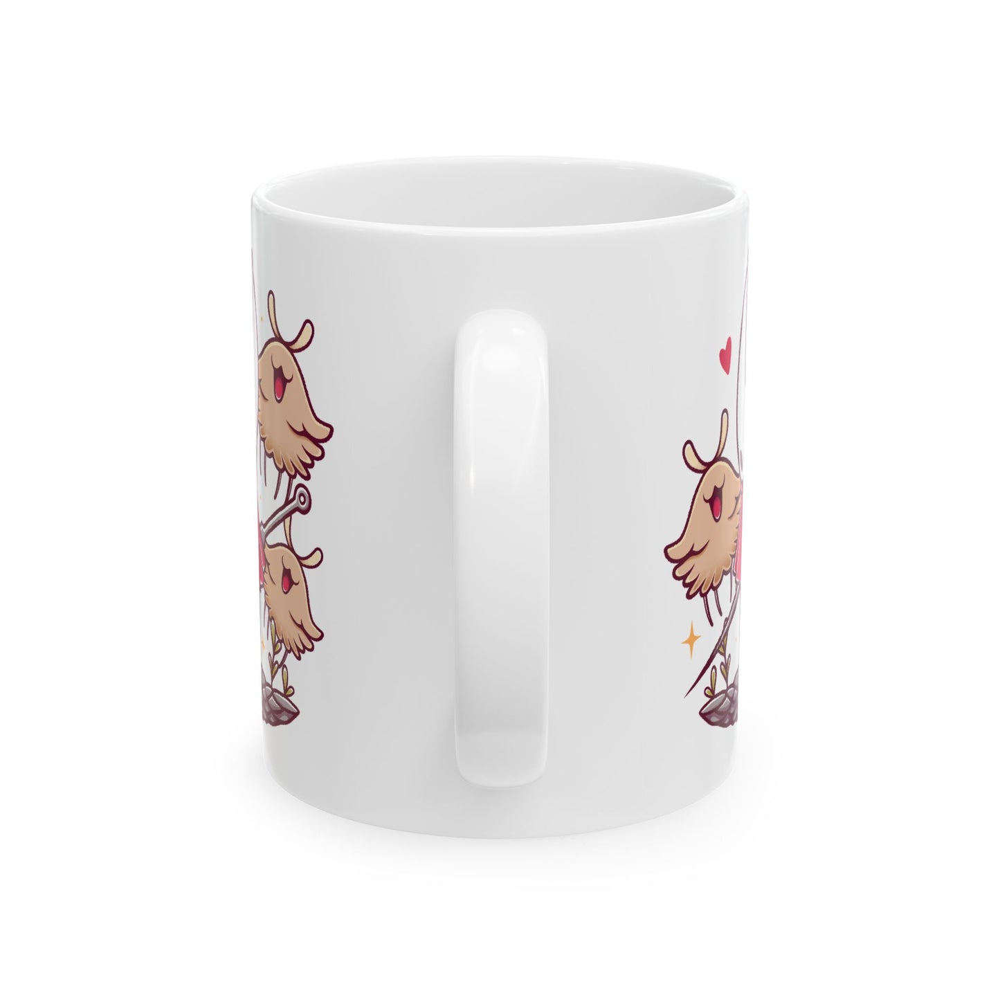 High-quality ceramic mug featuring Hornet and the Lost Fleas from Hollow Knight: Silksong in a cute watercolor art style. This kawaii-inspired design is perfect for indie game fans who love charming characters, cozy aesthetics, and collectible drinkware. Ideal for coffee or tea, the mug’s vibrant print and smooth ceramic finish make it a must-have for Silksong fans, metroidvania lovers, and anyone who enjoys artistic gaming merchandise.