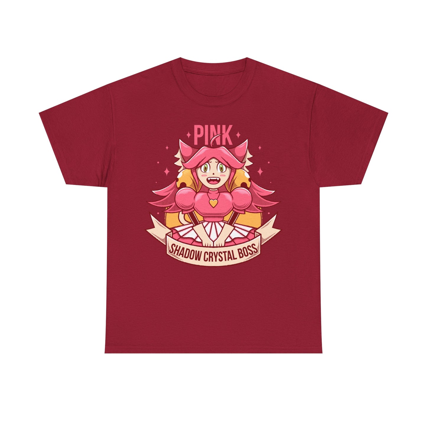 Mad Mew Mew t-shirt inspired by the Pink Shadow Crystal Secret Boss from Deltarune Chapter 5 and the iconic Undertale character.