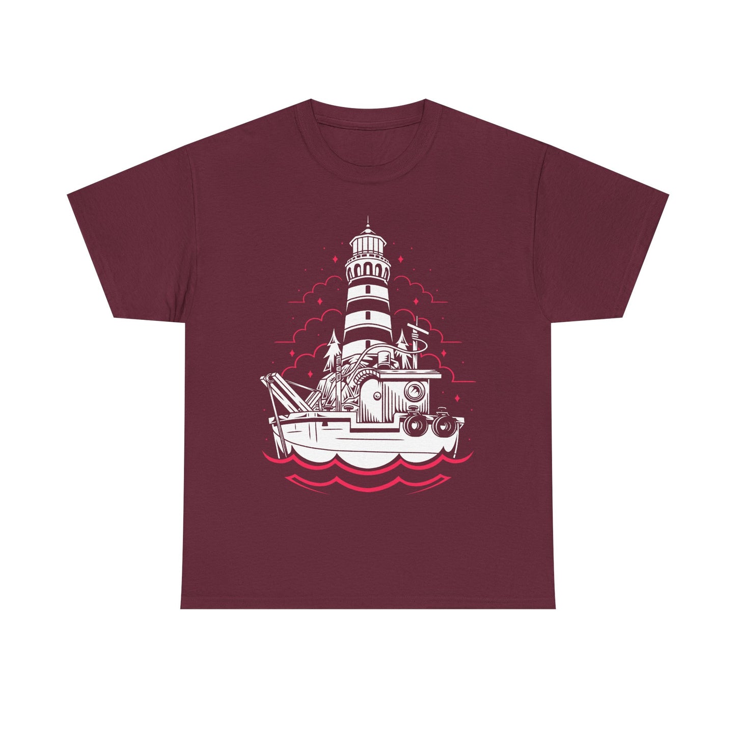 Dredge t-shirt inspired by the indie horror fishing game, featuring a dark ocean and lovecraftian cosmic horror aesthetic. This unisex gamer shirt captures the eerie maritime atmosphere, eldritch sea creatures, and nautical mystery that define Dredge. Perfect indie horror merch for fans of fishing games, cosmic horror stories, and atmospheric survival adventures. Ideal for gamers who love deep sea mystery and dark fantasy aesthetics.