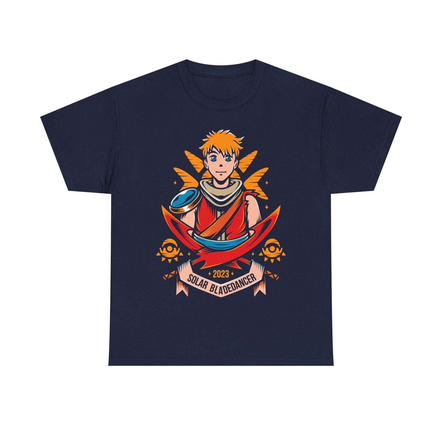 Gamer t-shirt inspired by Zale (Solar Bladedancer) Solstice Warrior playable character on Sea of Stars pixel art turn based rpg video game.

sea of stars, 8 bit, garl warrior cook, zale, valere, gamer, gaming, indie game, pixel art, solstice warriors, video game, video games, resh'an, sea of stars t-shirt, sea of stars garl t-shirt, sea of stars zale t-shirt, sea of stars valere t-shirt, sea of stars artificer t-shirt, sea of stars throes of the watchmaker t-shirt, sea of stars sea seraï t-shirt