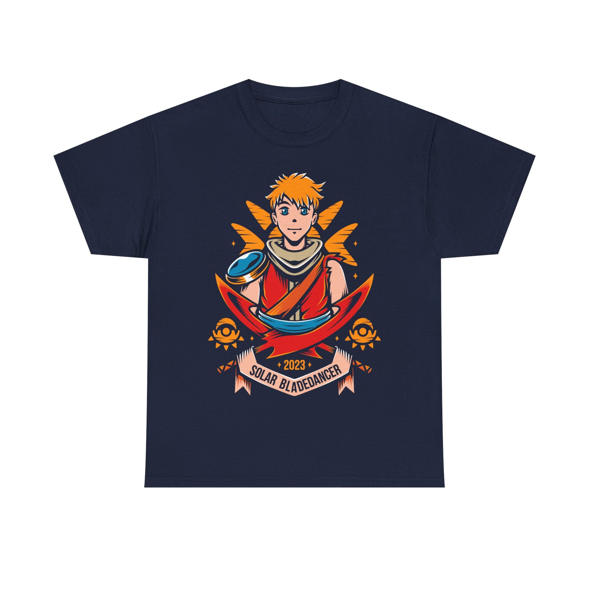 Gamer t-shirt inspired by Zale (Solar Bladedancer) Solstice Warrior playable character on Sea of Stars pixel art turn based rpg video game.

sea of stars, 8 bit, garl warrior cook, zale, valere, gamer, gaming, indie game, pixel art, solstice warriors, video game, video games, resh'an, sea of stars t-shirt, sea of stars garl t-shirt, sea of stars zale t-shirt, sea of stars valere t-shirt, sea of stars artificer t-shirt, sea of stars throes of the watchmaker t-shirt, sea of stars sea seraï t-shirt