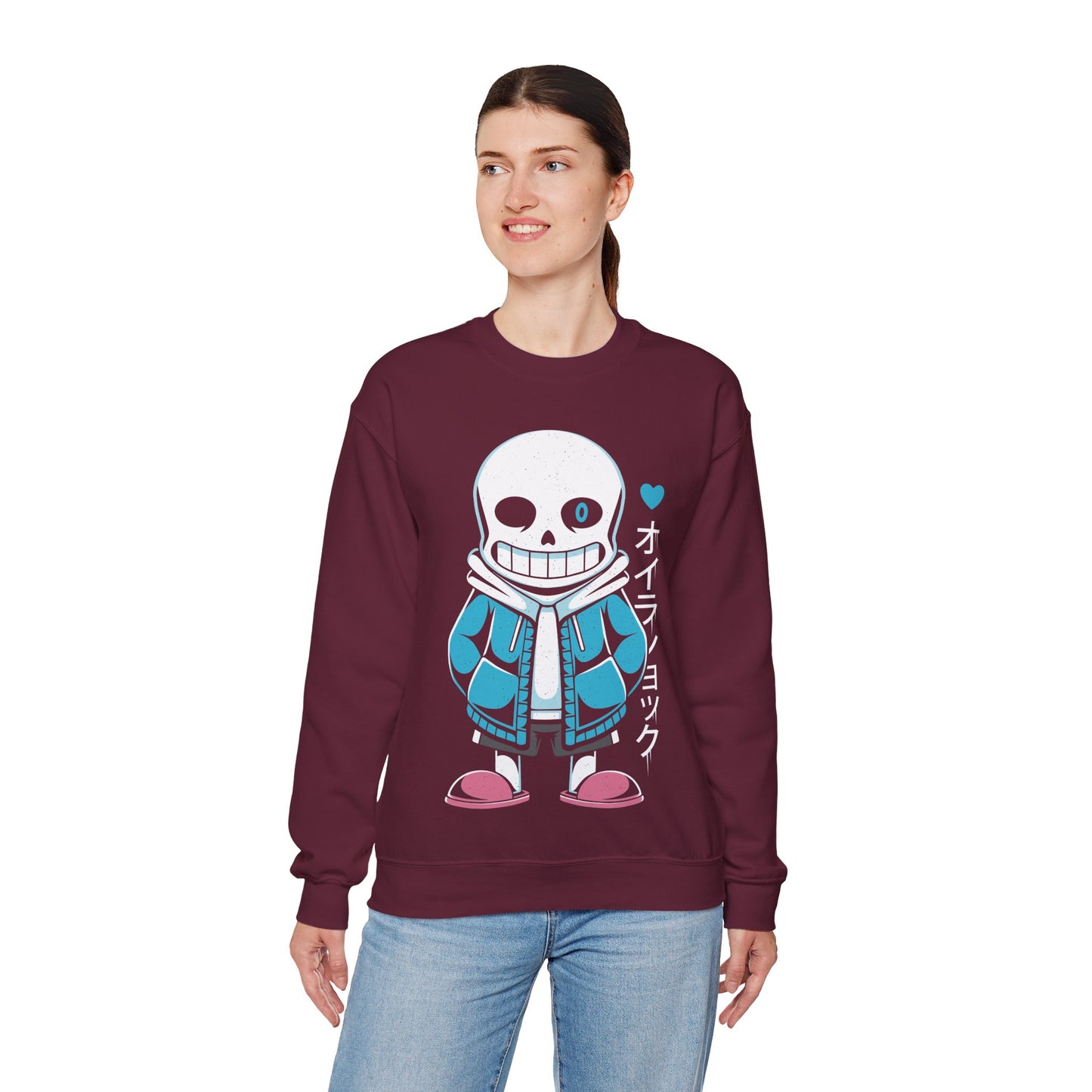 Sans Lazy Bones Undertale Indie Game Crewneck Sweatshirt