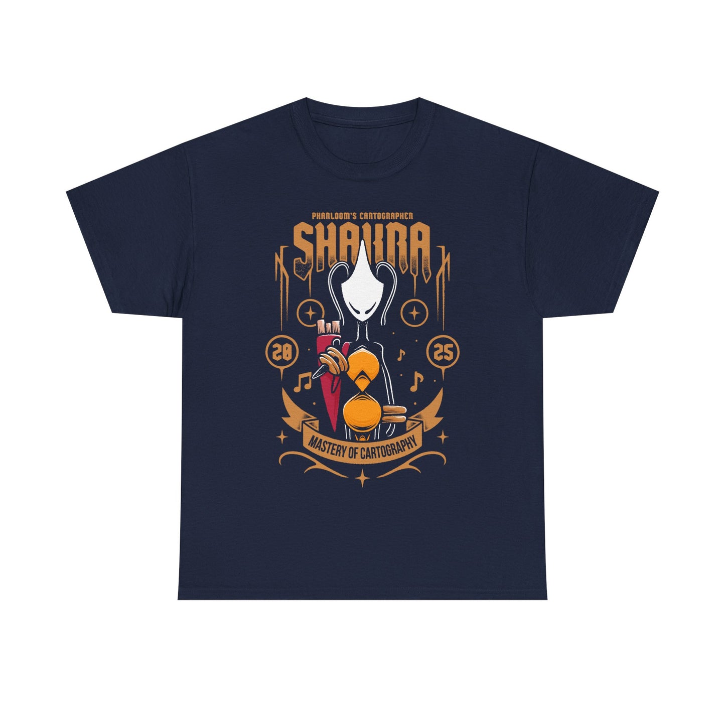 Gamer t-shirt inspired by the warrior-cartographer Shakra, who sells maps and mapping tools in the game Hollow Knight Silksong metroidvania indie game.

hollow knight, hollow knight silksong, hollow knight silksong hornet t-shirt, hollow knight silksong merch, hollow knight silksong t-shirt, hollow knight silksong hornet tee, hollow knight silksong shakra t-shirt, hollow knight silksong merch, hollow knight silksong hornet shirt, hollow knight silksong shakra shirt, hollow knight silksong shakra