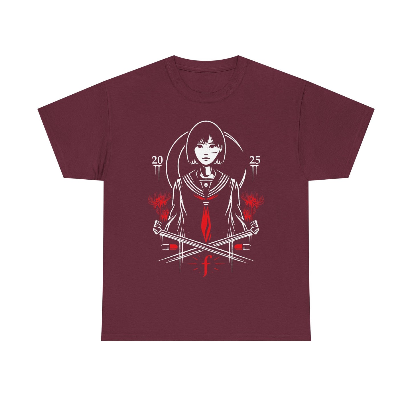 Silent Hill F T-shirt inspired by Konami’s survival horror game. Featuring protagonist Hinako Shimizu in a unique Japanese horror design, this premium gamer apparel is perfect for fans of Silent Hill and Japan-inspired video games. Exclusive Silent Hill F merch, Japanese horror clothing, survival horror T-shirt, Hinako Shimizu shirt, gamer fashion, Silent Hill F fan merchandise, Japanese style graphic tee, Silent Hill apparel for collectors and horror game enthusiasts.