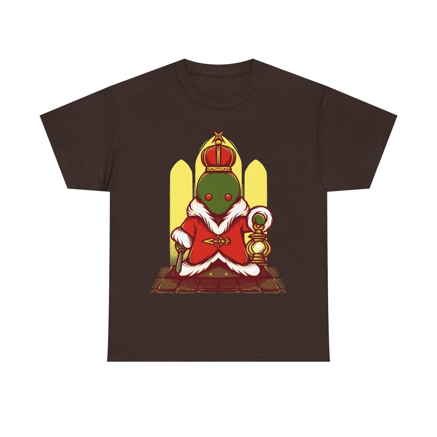 Tonberry King Final Fantasy XIV t-shirt featuring the Wanderer’s Palace dungeon final boss from FF14 MMORPG video game.