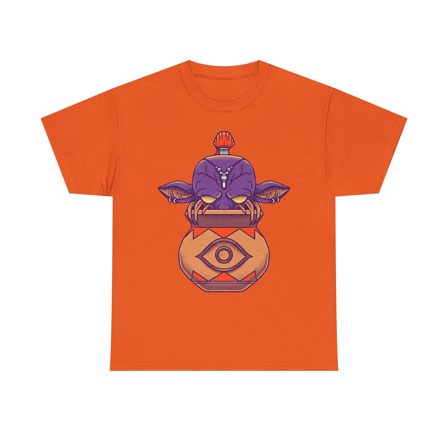 Final Fantasy XIV Magic Pot t-shirt featuring the iconic pot creature and Gimme an Elixir reference inspired by the recurring Final Fantasy enemy.