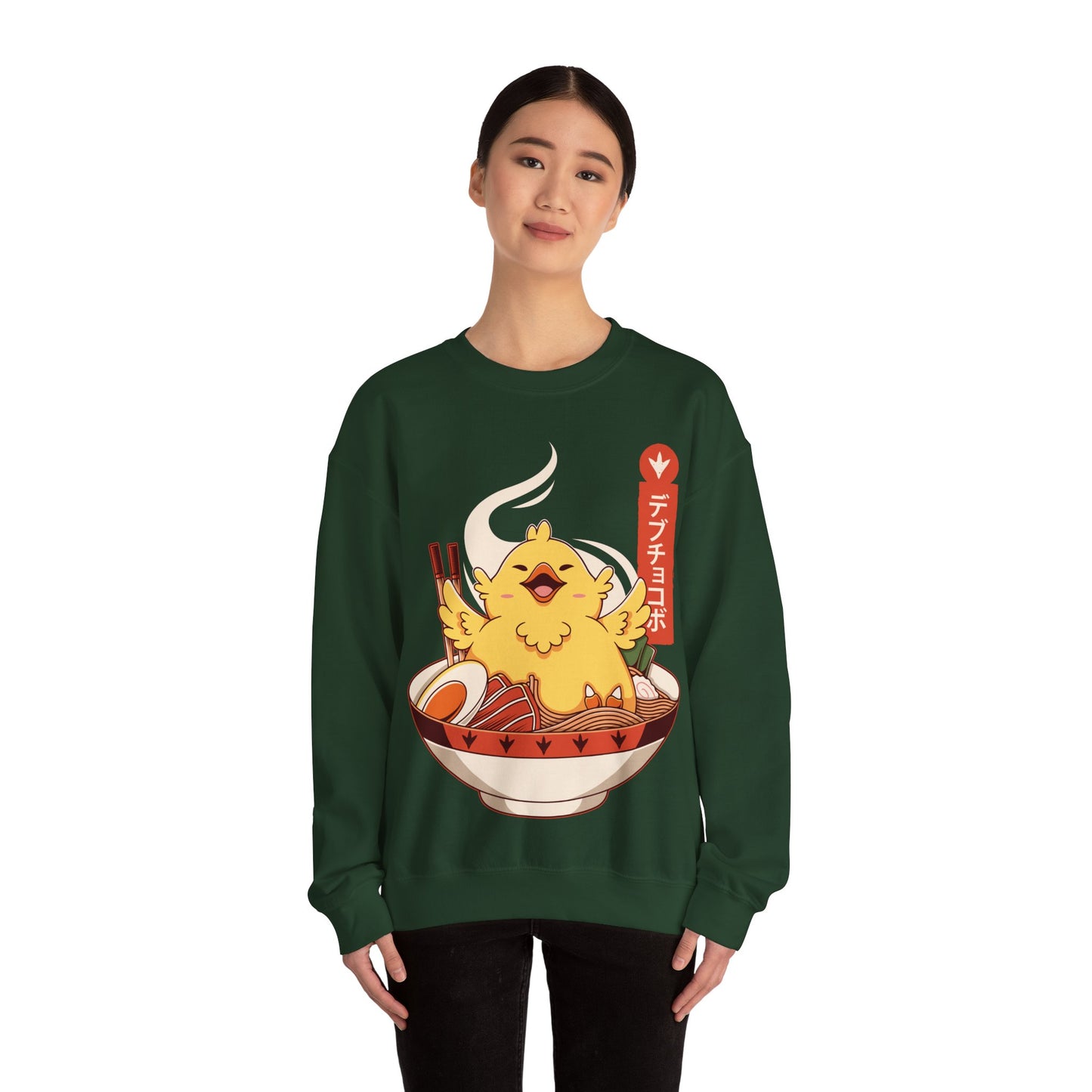 Fat Chocobo Ramen Final Fantasy VII - FFXIV Unisex Crewneck Sweatshirt