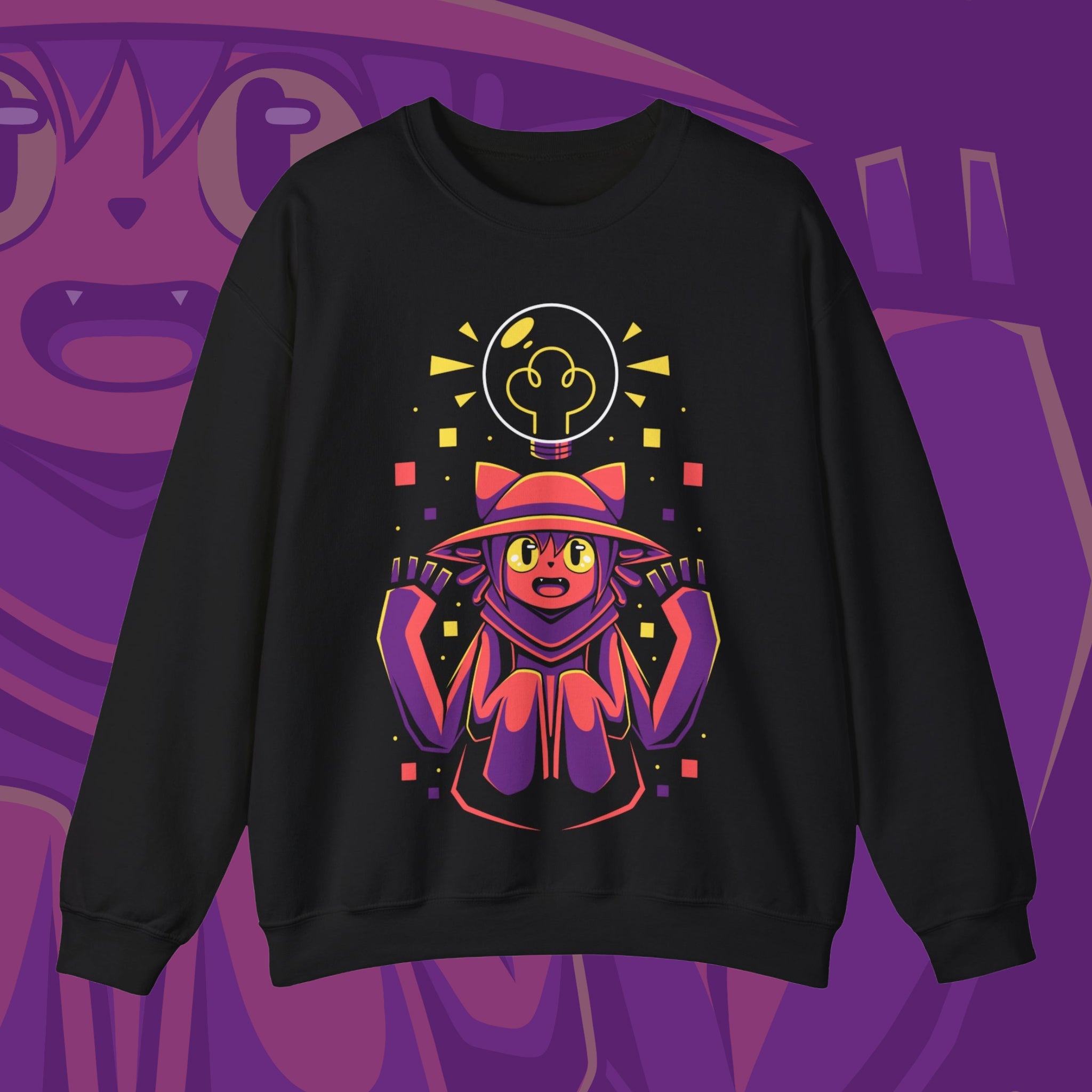 Crewneck sweatshirt collection with gaming inspired designs based on original artwork inspired by your favorite video games Hollow Knight Final Fantasy, Absolum, Clair Obscur Expedition 33 and more.