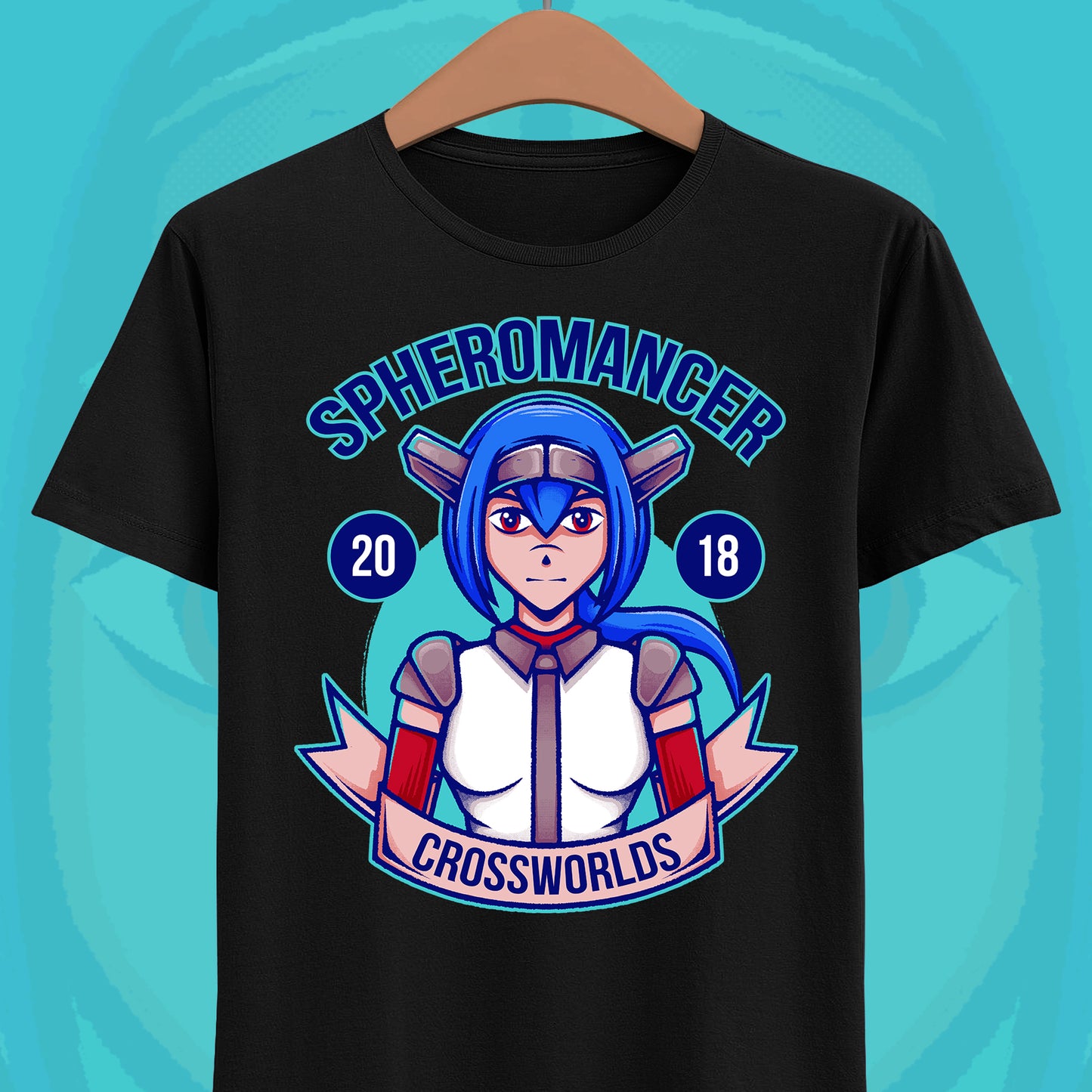 Lea Spheromancer Class CrossCode t-shirt inspired by the indie action RPG video game from the creators of Alabaster Dawn.