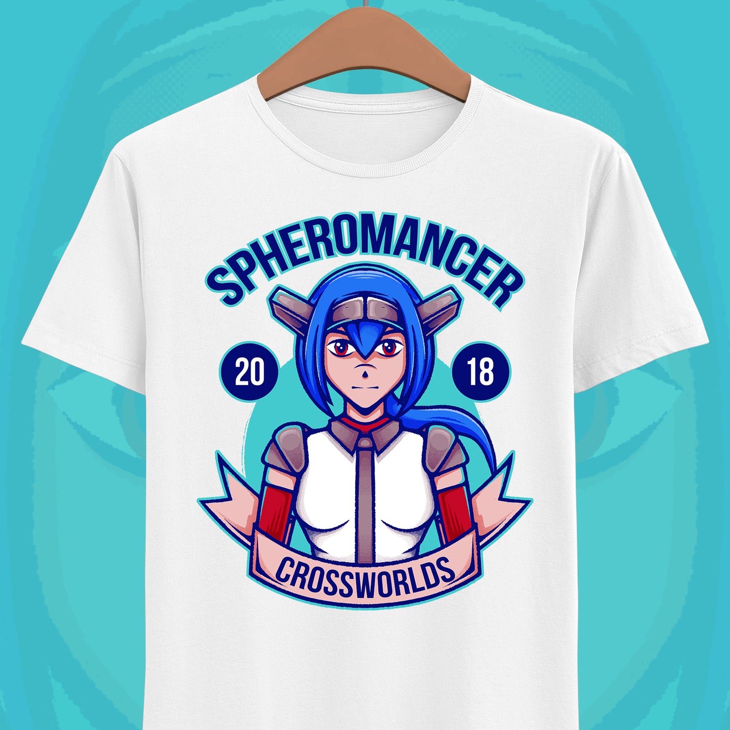 Lea Spheromancer Class CrossCode t-shirt inspired by the indie action RPG video game from the creators of Alabaster Dawn.