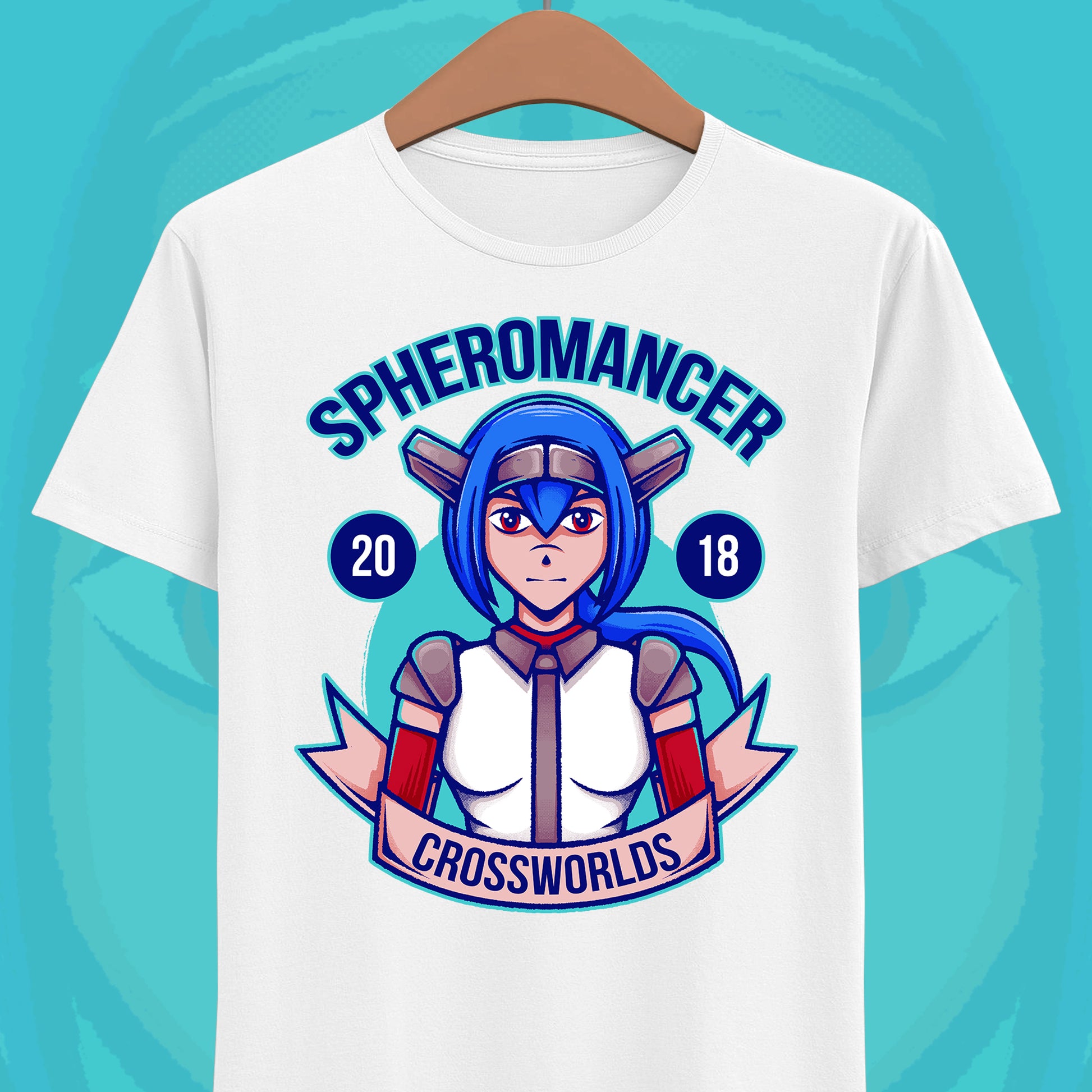Lea Spheromancer Class CrossCode t-shirt inspired by the indie action RPG video game from the creators of Alabaster Dawn.