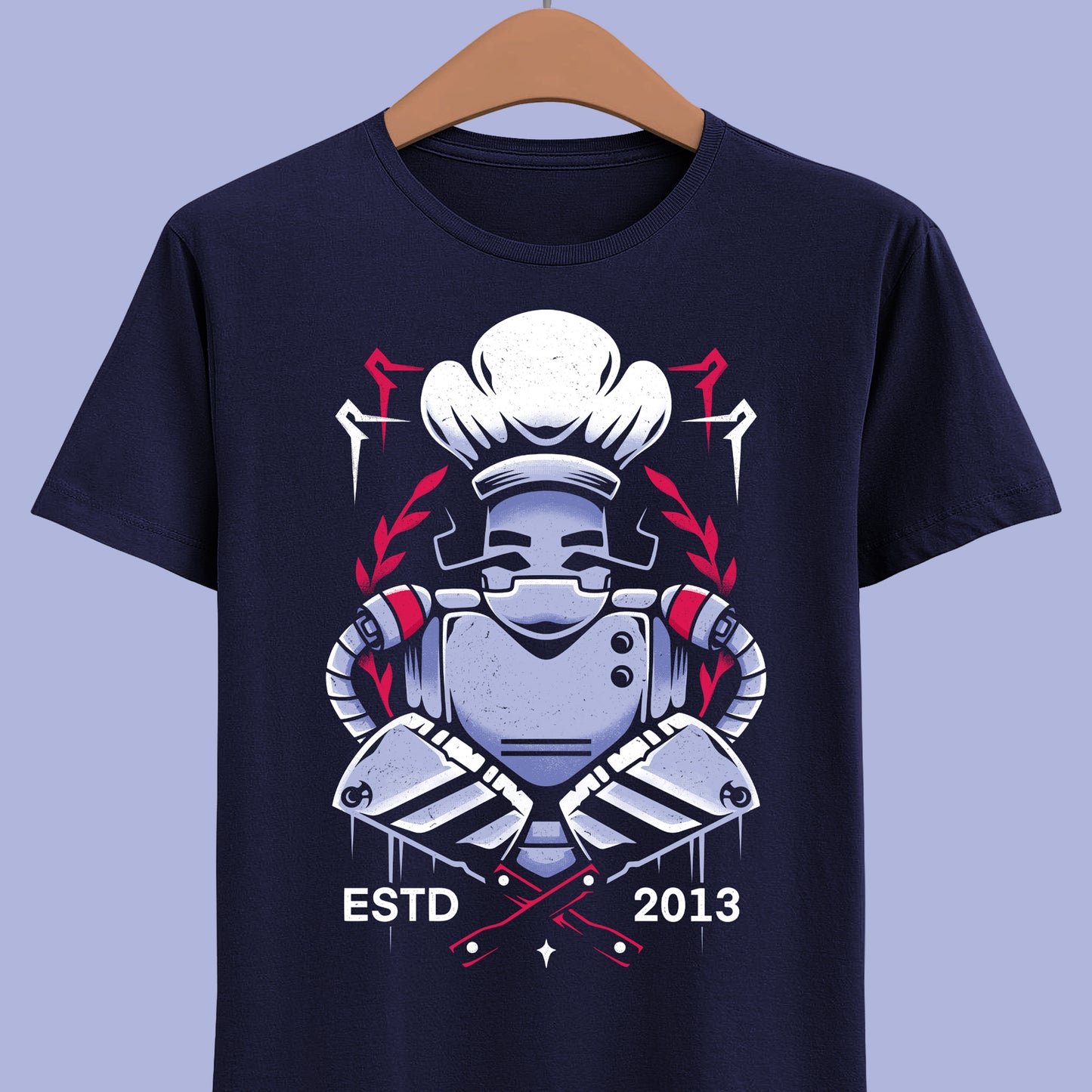 CHEF t-shirt inspired by Risk of Rain 2, the acclaimed indie roguelike shooter. Featuring the playable survivor CHEF in a sci-fi action game design, this unisex gamer shirt captures the chaotic co-op intensity and fast-paced gameplay that define the Risk of Rain series. Perfect indie roguelike merch for hardcore players, collectors, and fans of action-packed survivor builds and multiplayer sci-fi adventures.