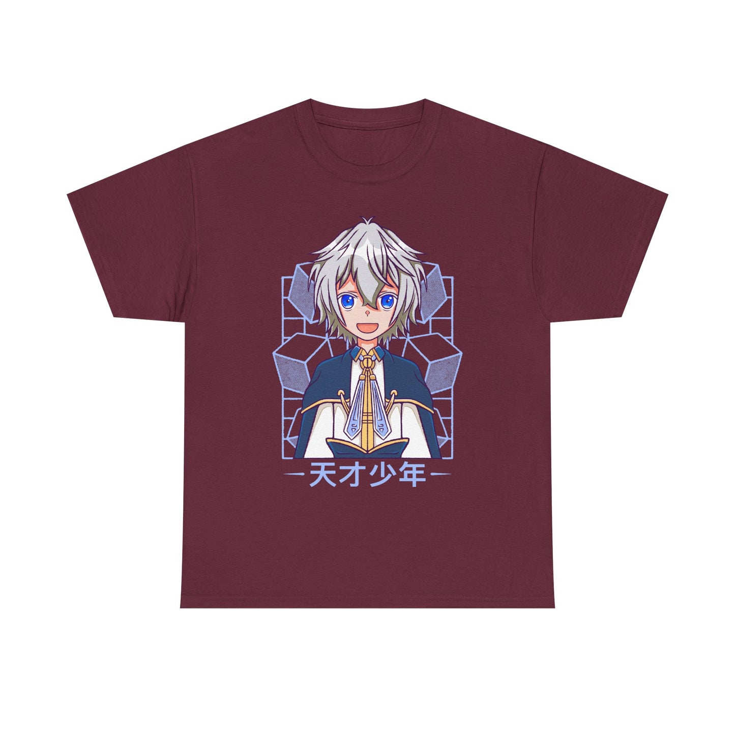 Van Nei Fertio anime t-shirt inspired by Easygoing Territory Defense by the Optimistic Lord featuring the Production Magic user and future lord of Seatoh Village.