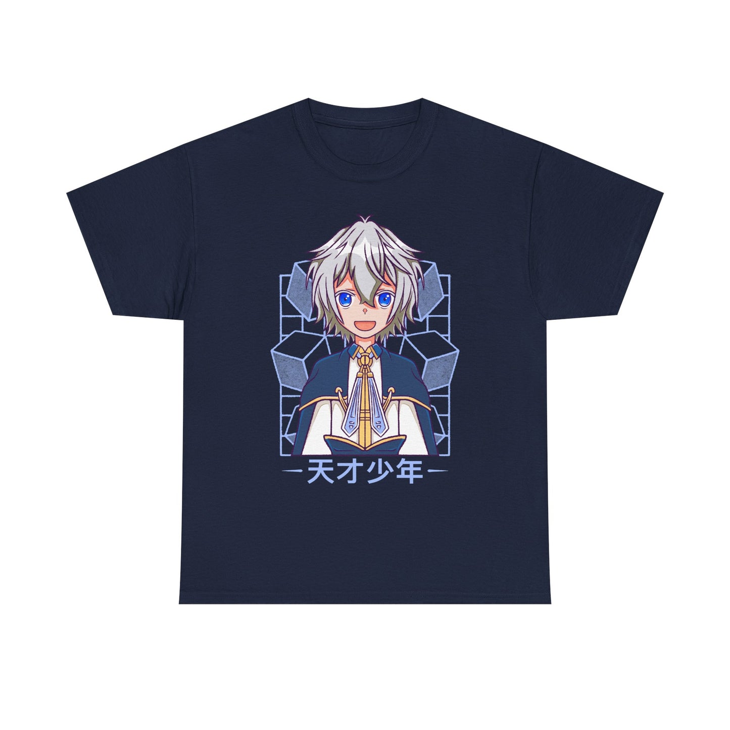 Van Nei Fertio anime t-shirt inspired by Easygoing Territory Defense by the Optimistic Lord featuring the Production Magic user and future lord of Seatoh Village.