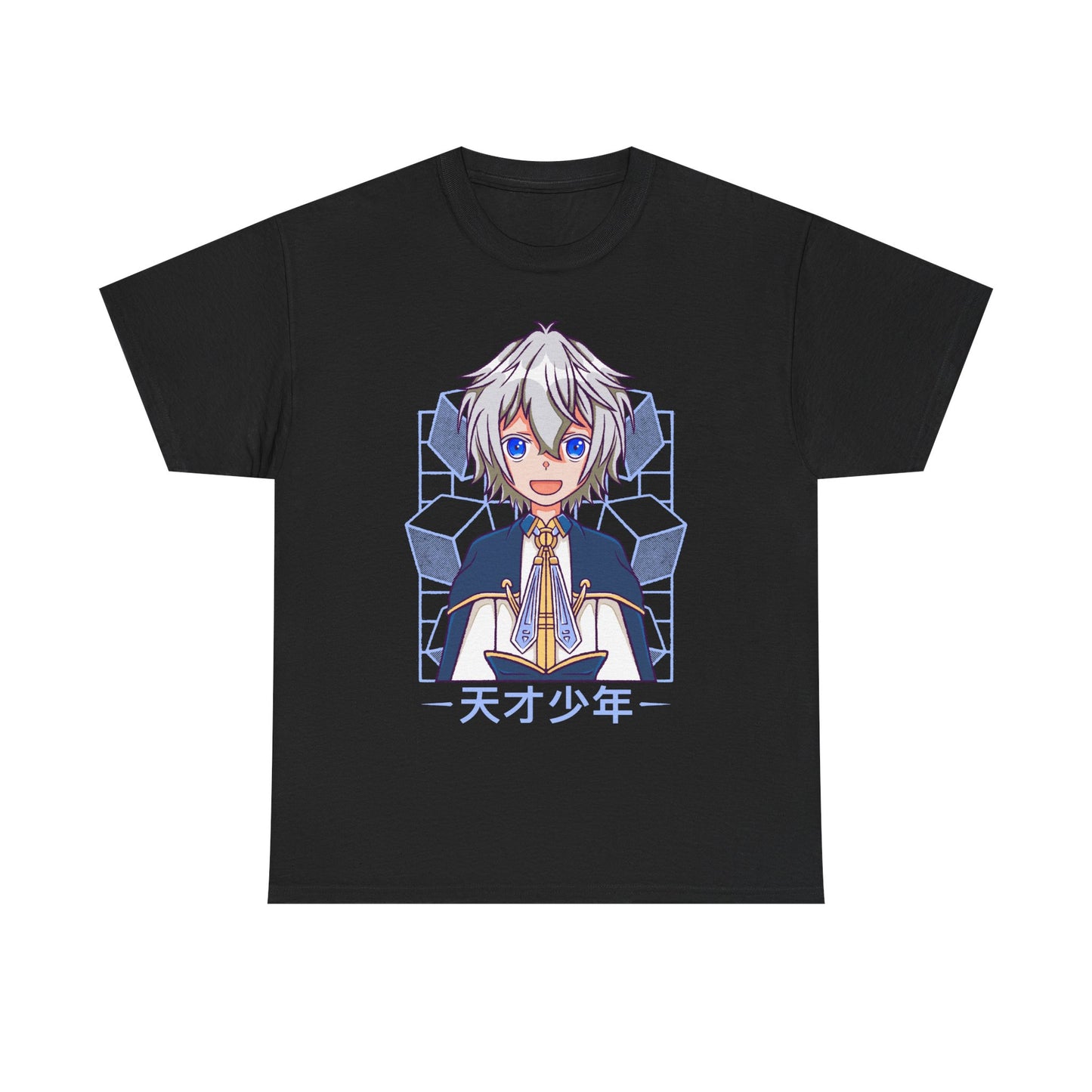 Van Nei Fertio anime t-shirt inspired by Easygoing Territory Defense by the Optimistic Lord featuring the Production Magic user and future lord of Seatoh Village.