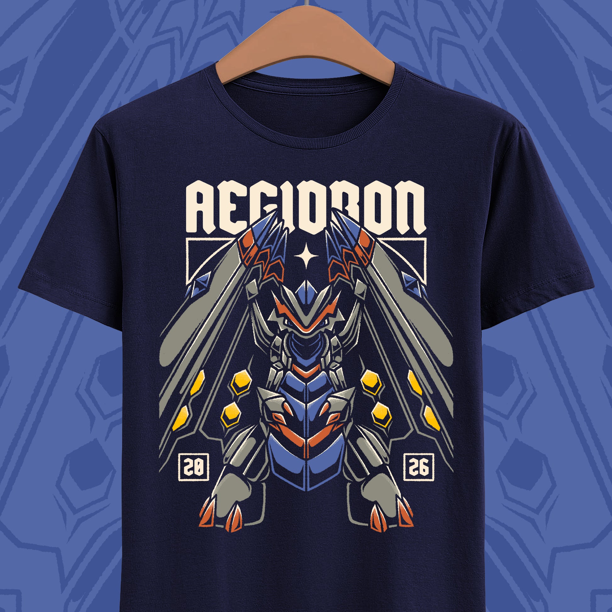 Palworld Aegidron #184 Dragon Ground Pal t-shirt featuring the Guardian of Luminous Trails introduced in Palworld 1.0.