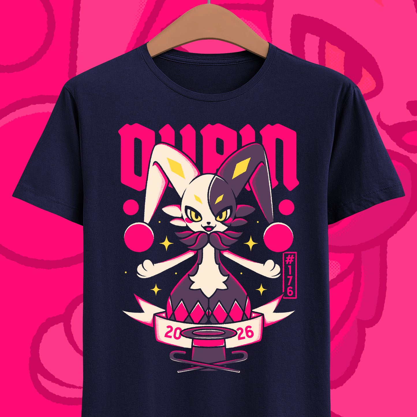 Palworld Dupin #176 Fire Pal t-shirt featuring the new trickster Pal introduced in the Palworld 1.0 update.