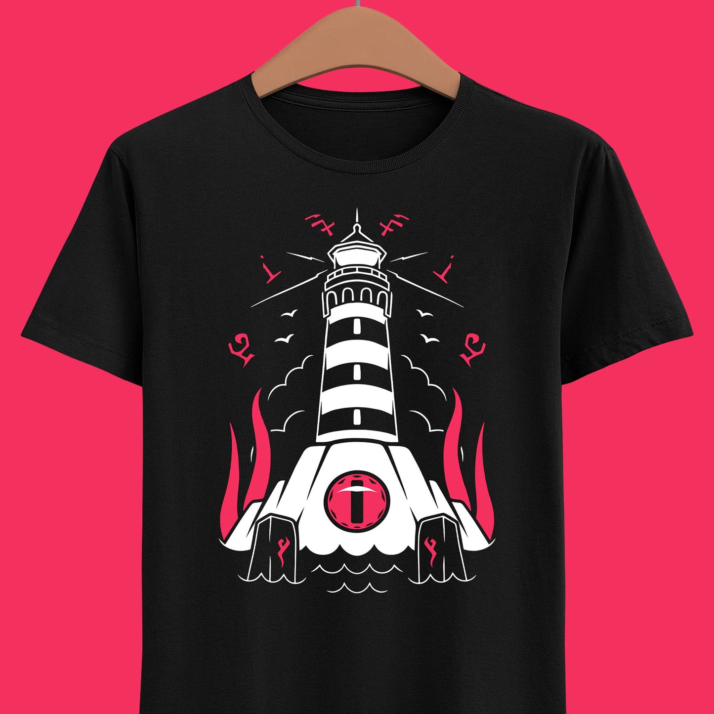 Dredge t-shirt inspired by the indie horror fishing game, featuring a dark ocean and lovecraftian cosmic horror aesthetic. This unisex gamer shirt captures the eerie maritime atmosphere, eldritch sea creatures, and nautical mystery that define Dredge. Perfect indie horror merch for fans of fishing games, cosmic horror stories, and atmospheric survival adventures. Ideal for gamers who love deep sea mystery and dark fantasy aesthetics.