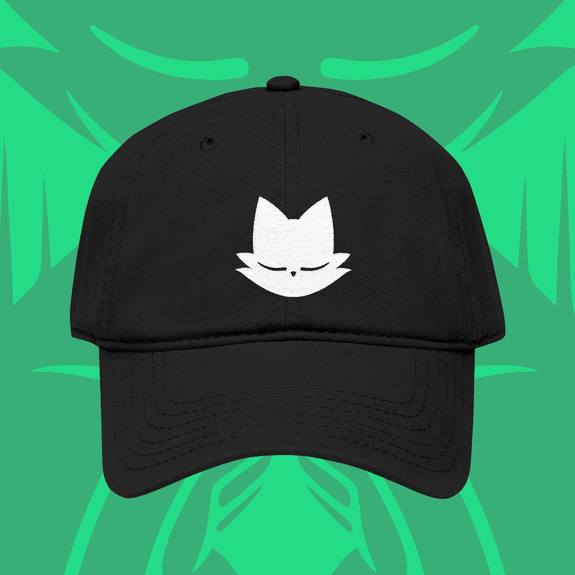 Yi embroidered washed baseball cap inspired by Nine Sols indie metroidvania video game with minimalist gaming design.